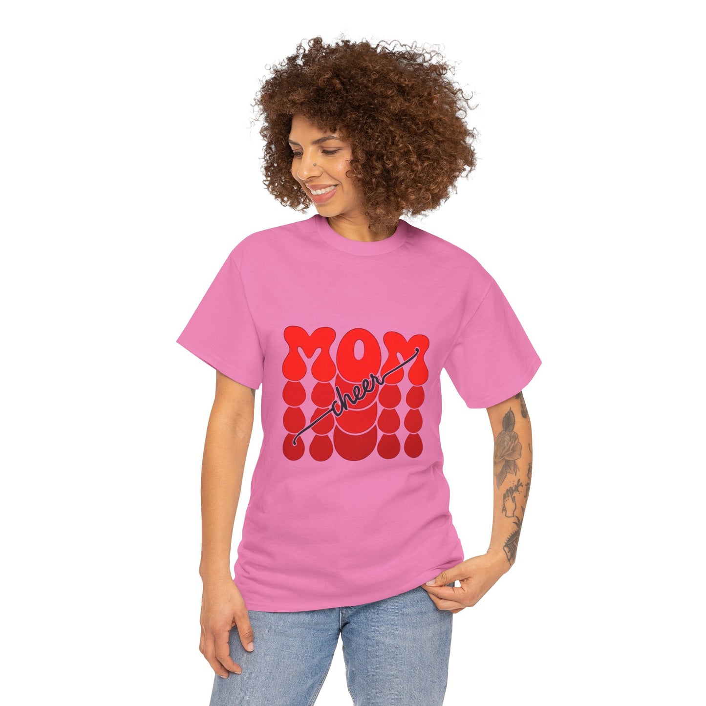 Retro Mom Cheer Tee – Bold Support & Spirit Shirt