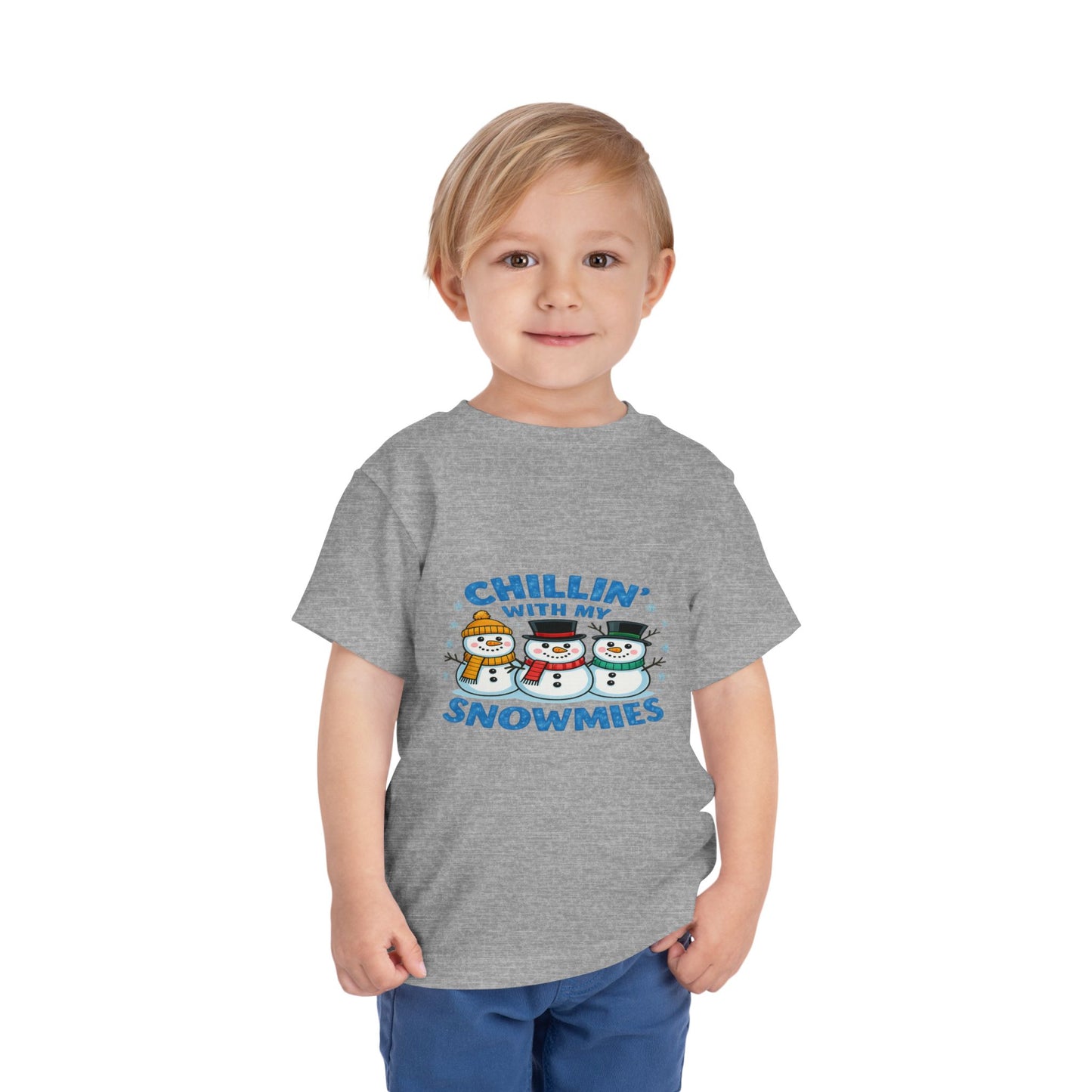 Chillin' with My Snowmies Toddler Christmas Tee