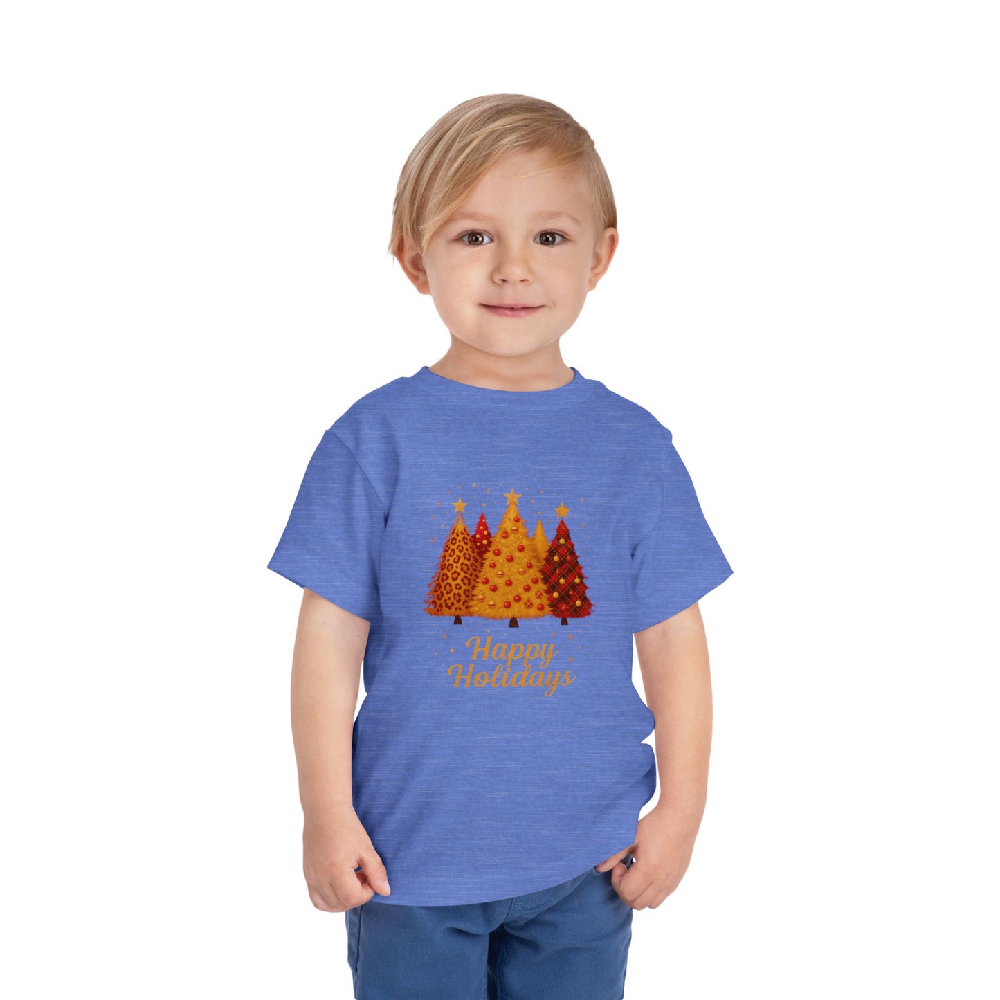 Happy Holidays Christmas Tree Toddler Tee