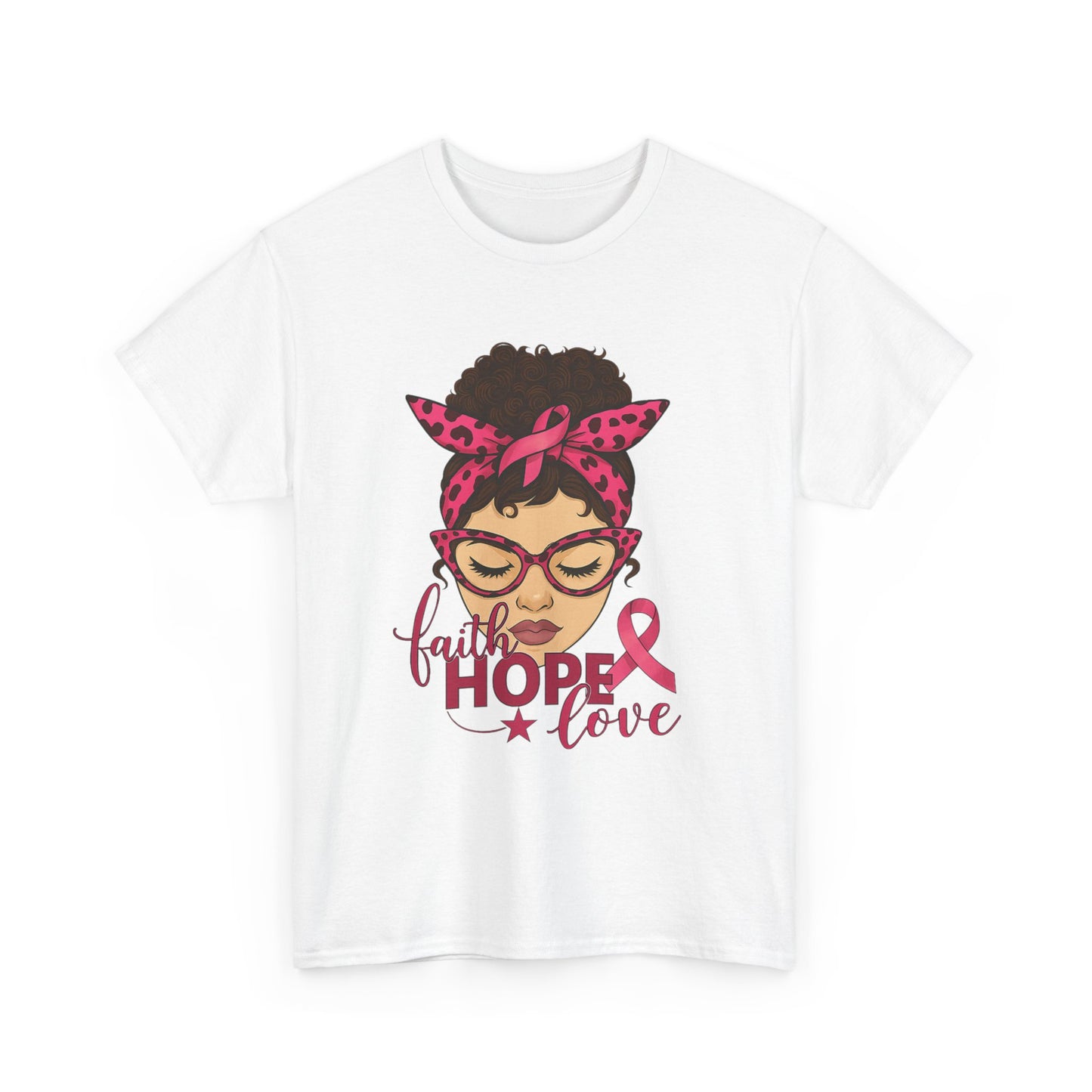 Hope, Faith, Love: Breast Cancer Awareness Tee