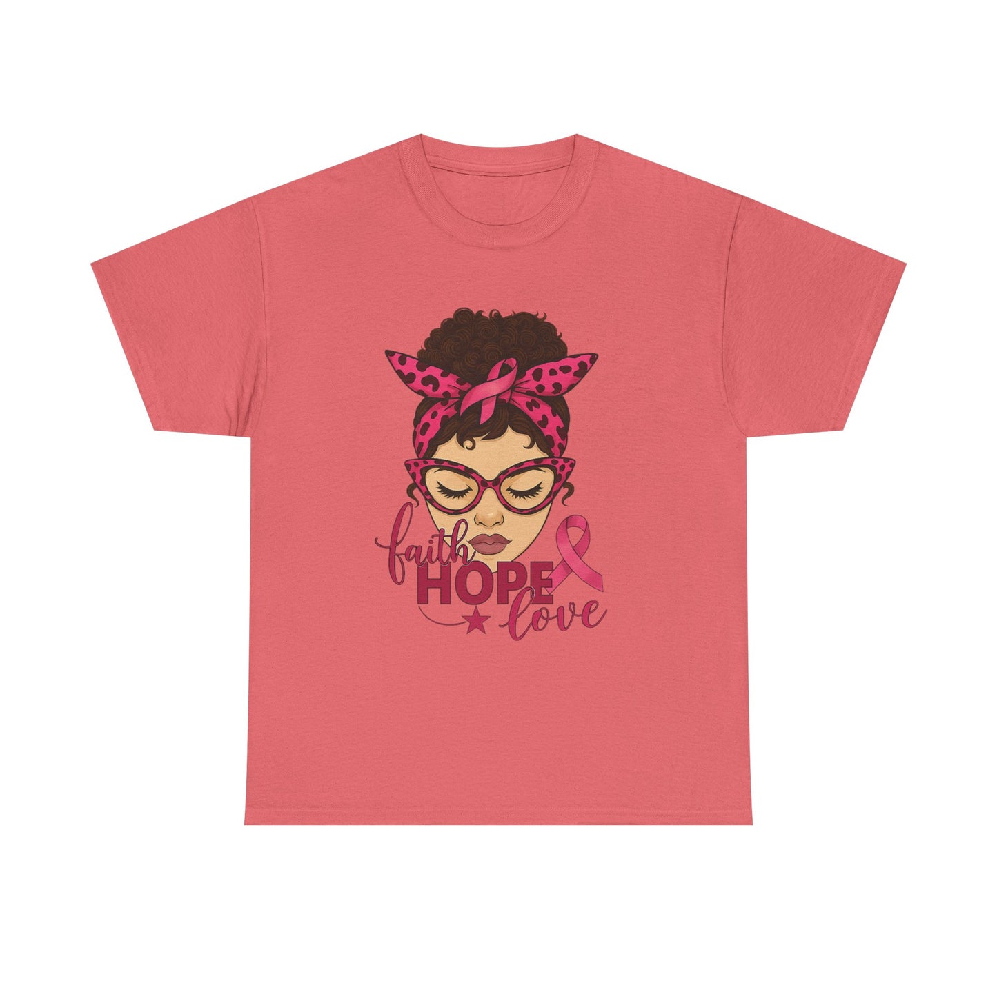 Hope, Faith, Love: Breast Cancer Awareness Tee