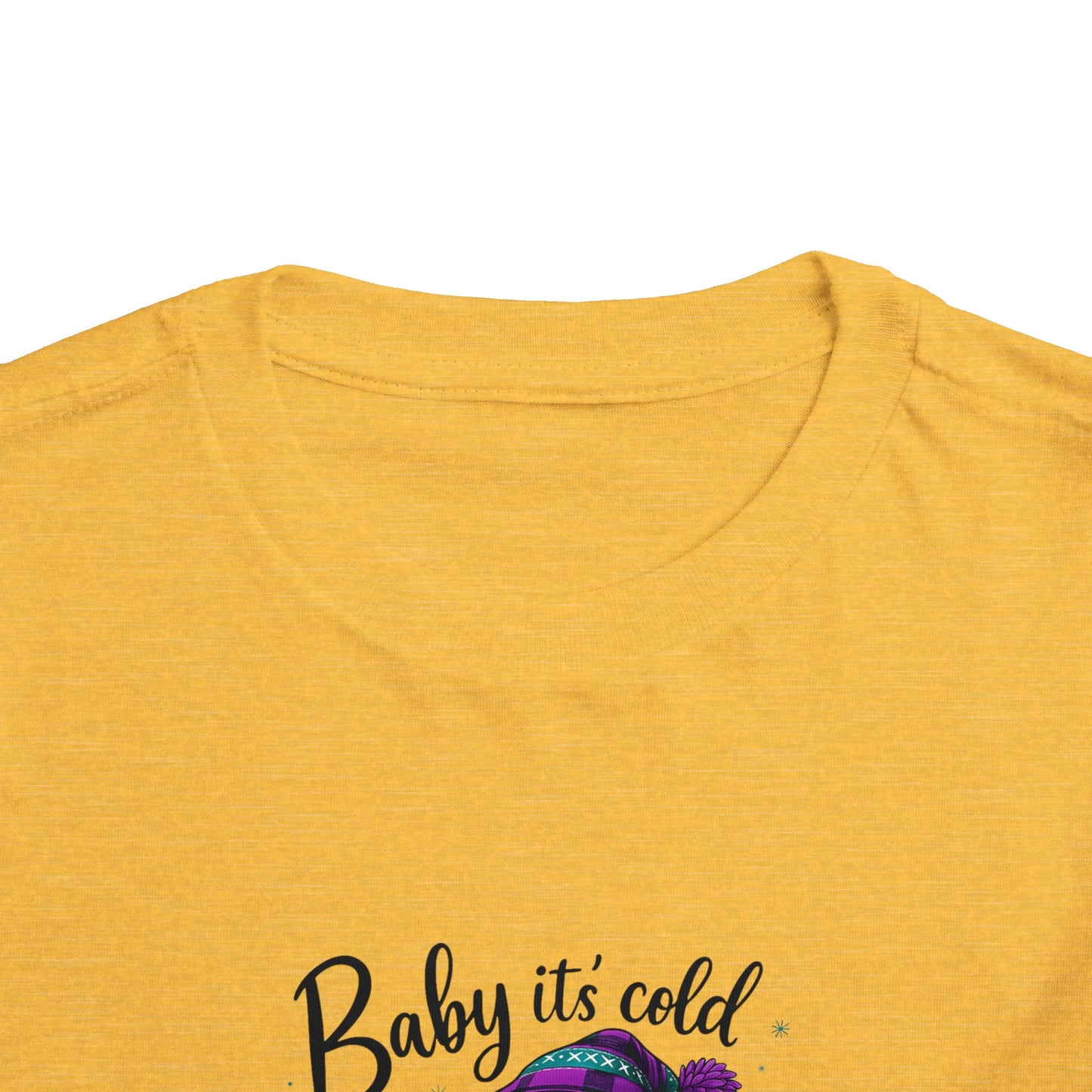 Baby It's Cold Outside Snowman Toddler Christmas Tee
