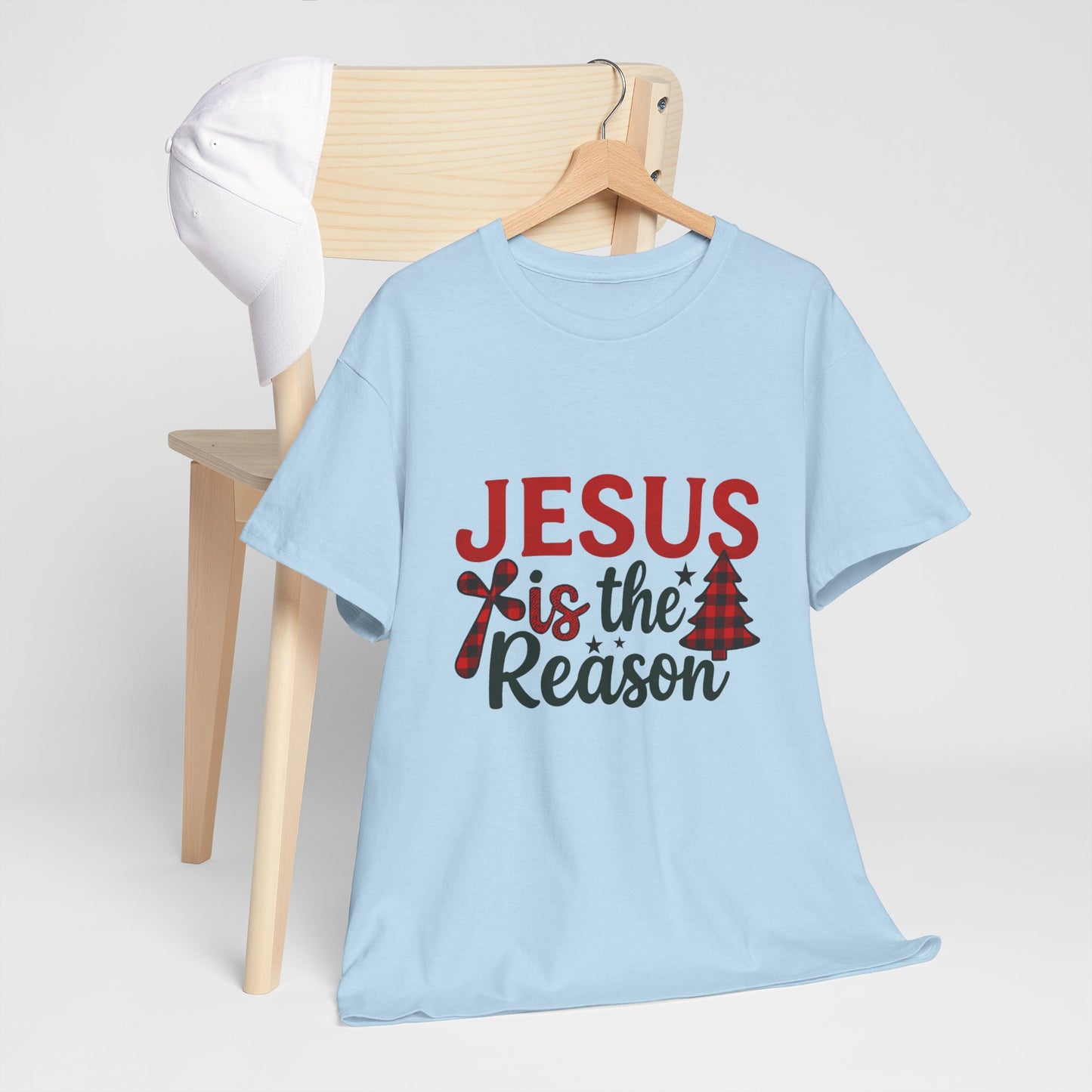Jesus is the Reason Christmas Tee - Faith-Based Holiday Gift