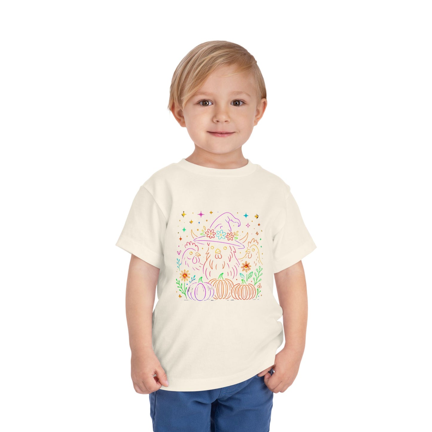 Witch Chicken Halloween Toddler Christmas Tee