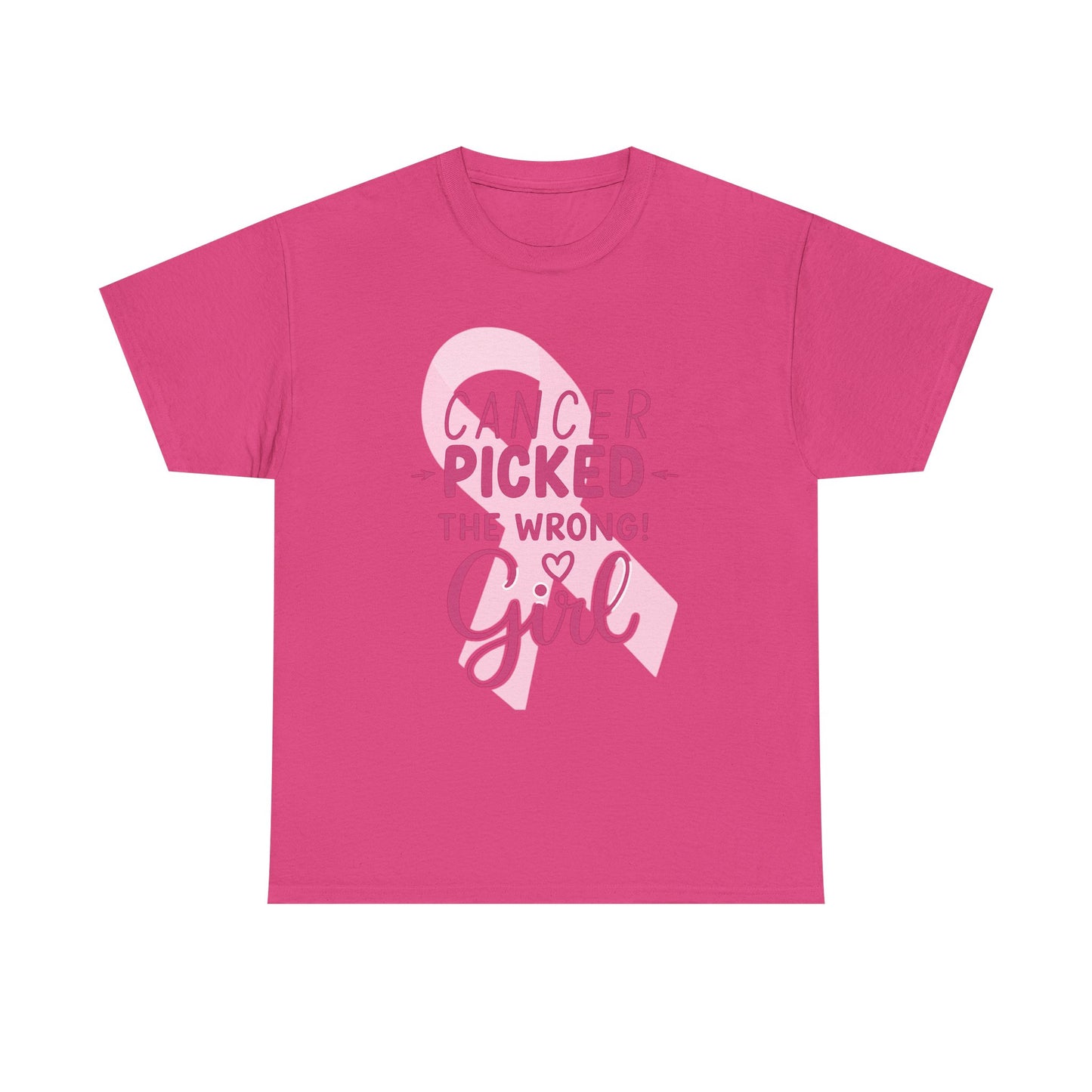 Cancer: The Wrong Picked Girl - Pink Ribbon Tee