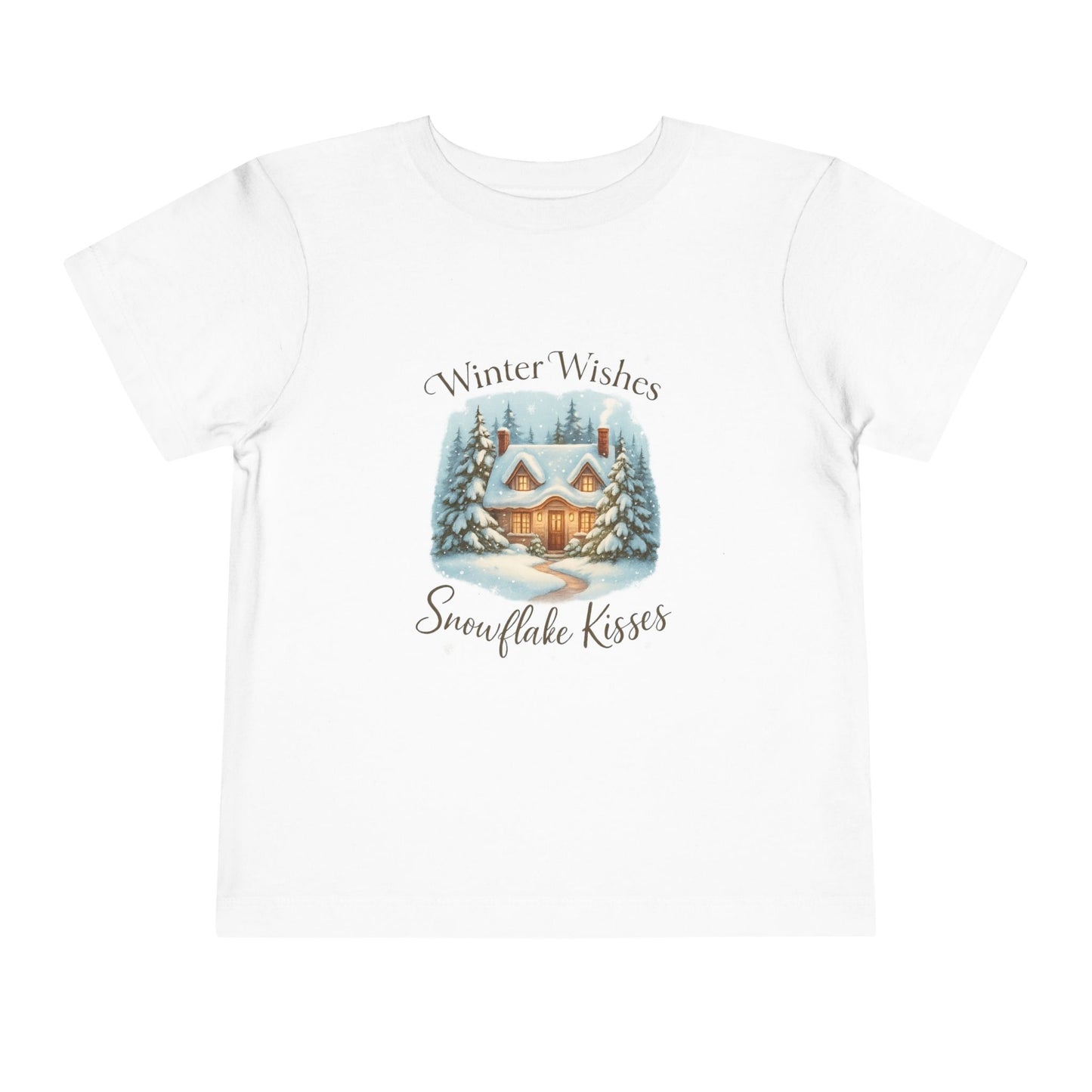 Winter Wishes Cottage Christmas Tee - Toddler Holiday