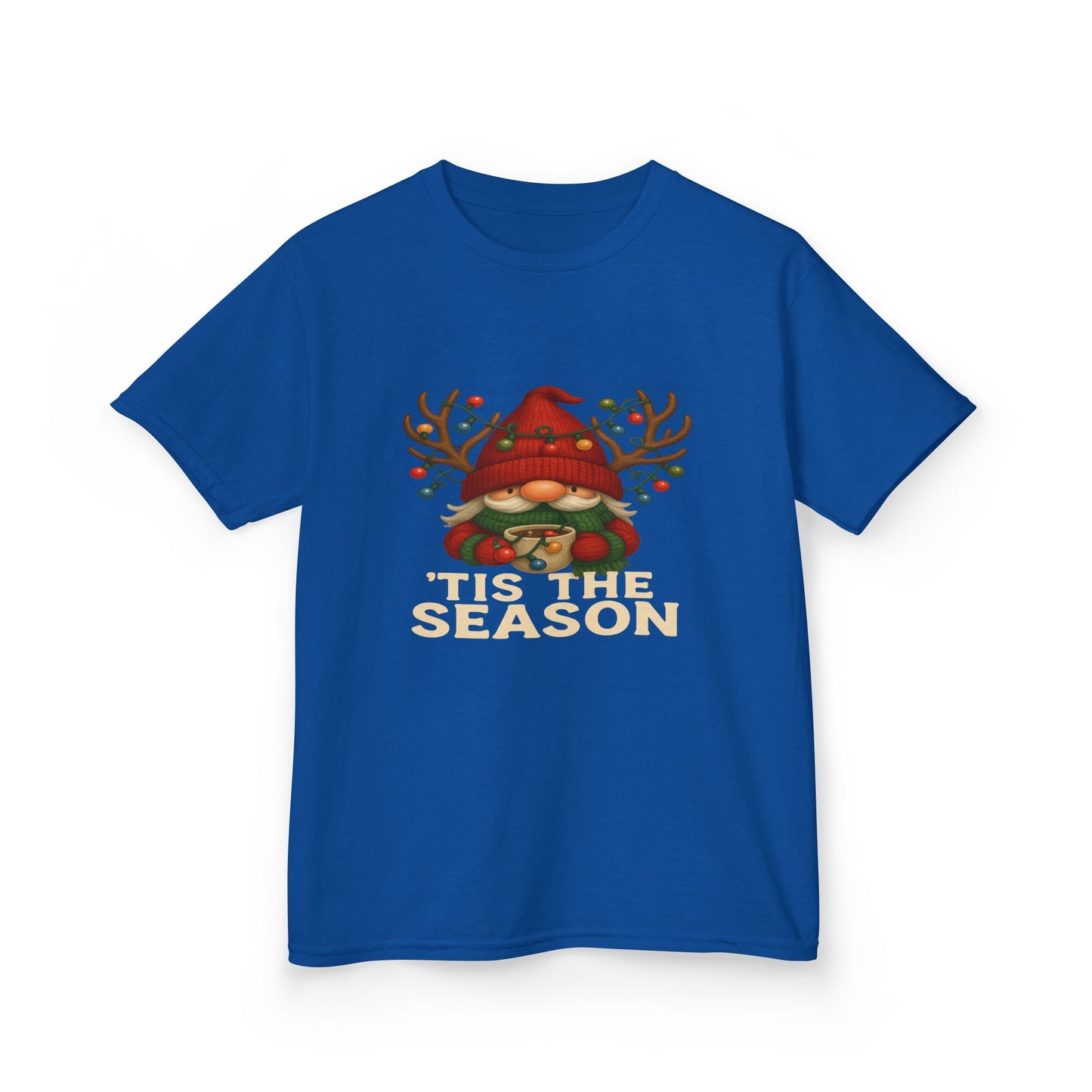 Gnome Dino 'Tis The Season Kids Christmas Tee