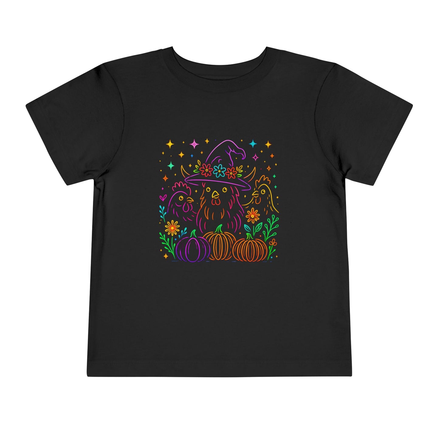 Witch Chicken Halloween Toddler Christmas Tee