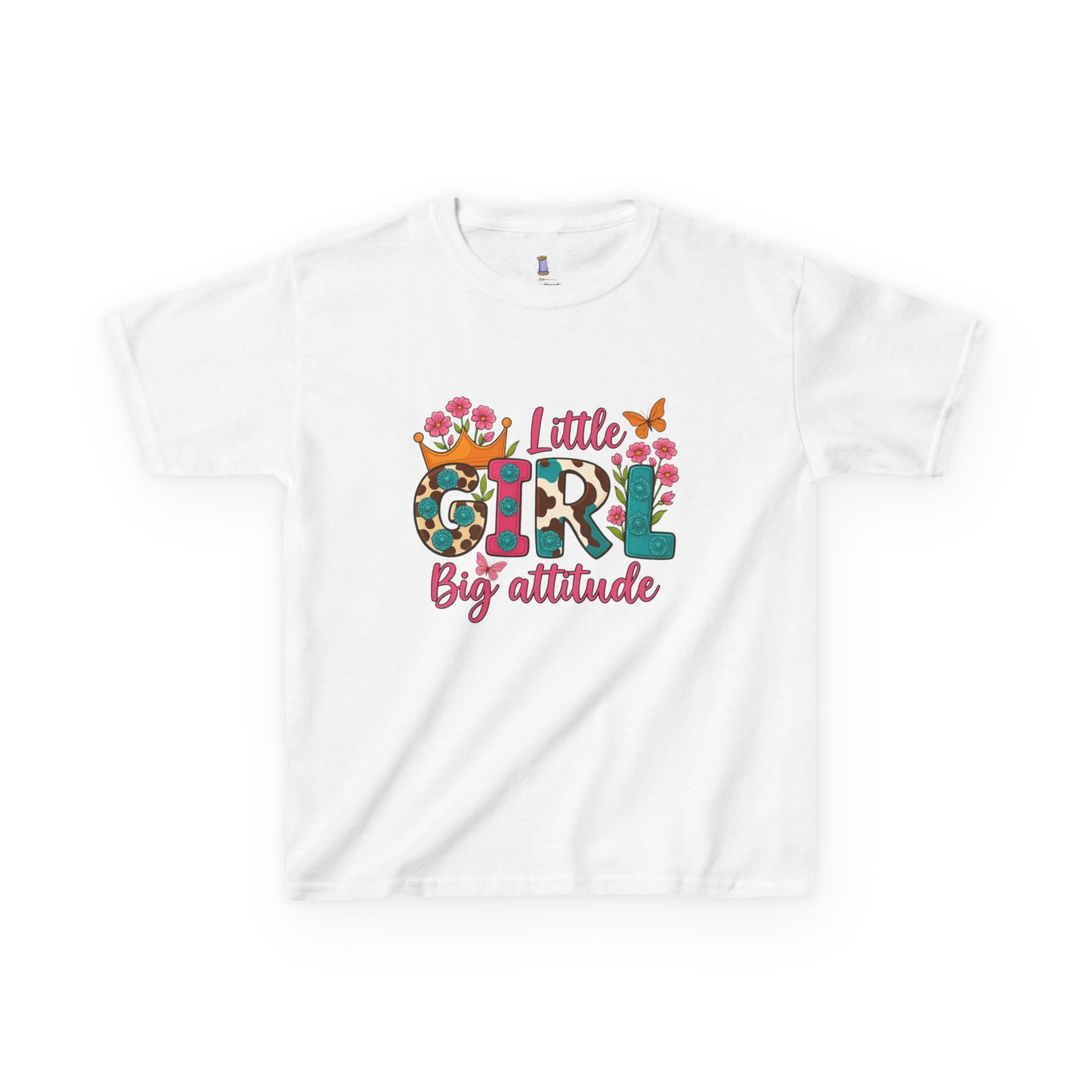 Little Girl Big Attitude Tee - Fun Kids Shirt, Birthday Gift, Casual Outfit, Girls Fashion, Playtime Wear