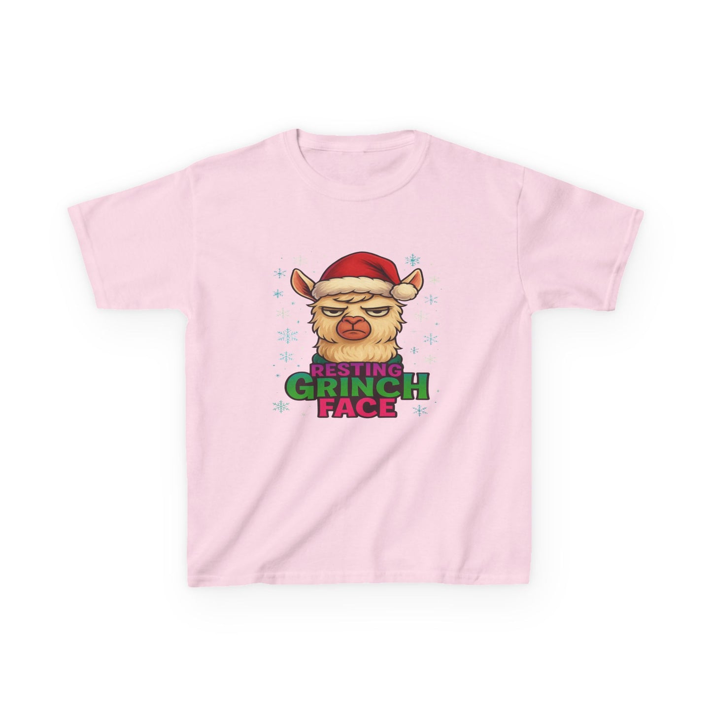 Grumpy Llama Christmas Tee - Resting Grinch Face