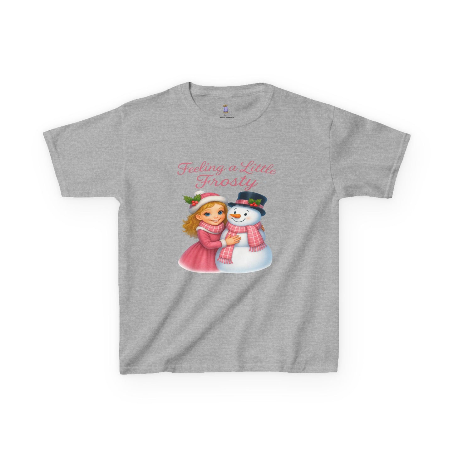Kids Christmas Tee, Holiday T-shirt for Children, Cute Winter Gift, Frosty Snowman Design, Festive Family Photos