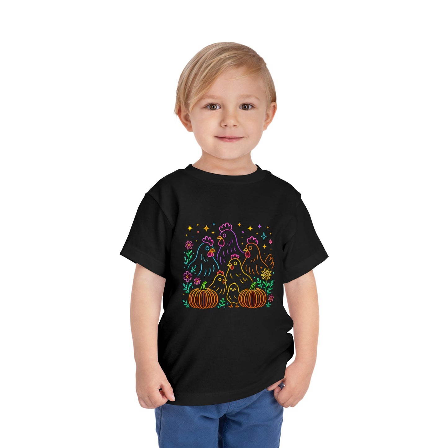 Chicken & Pumpkins Toddler Christmas Tee