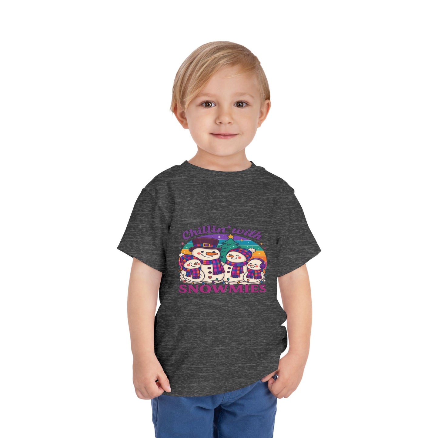 Chillin' with Snowmies Toddler Christmas Tee