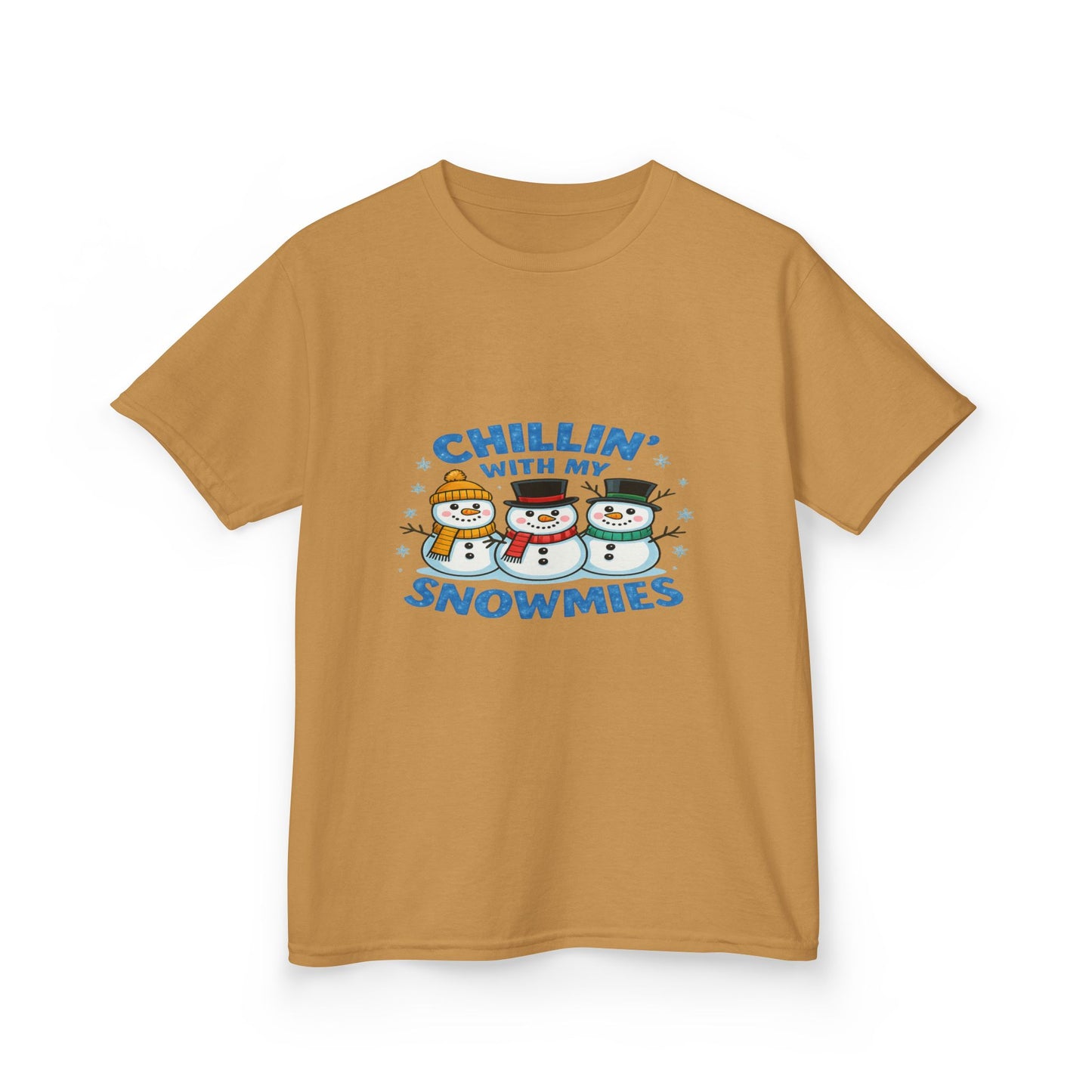 Chillin' with My Snowmies Christmas Tee - Kids Holiday Shirt
