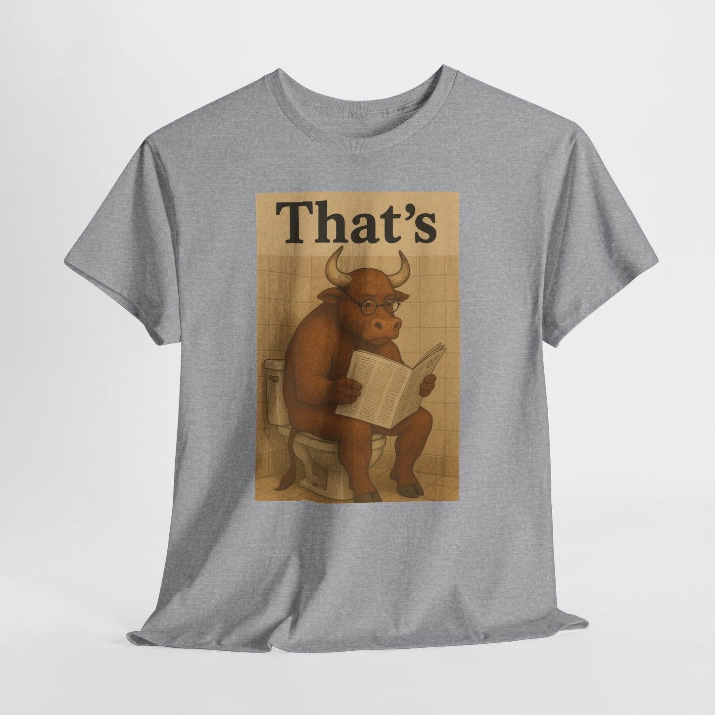 Bull on Toilet Unisex Tee