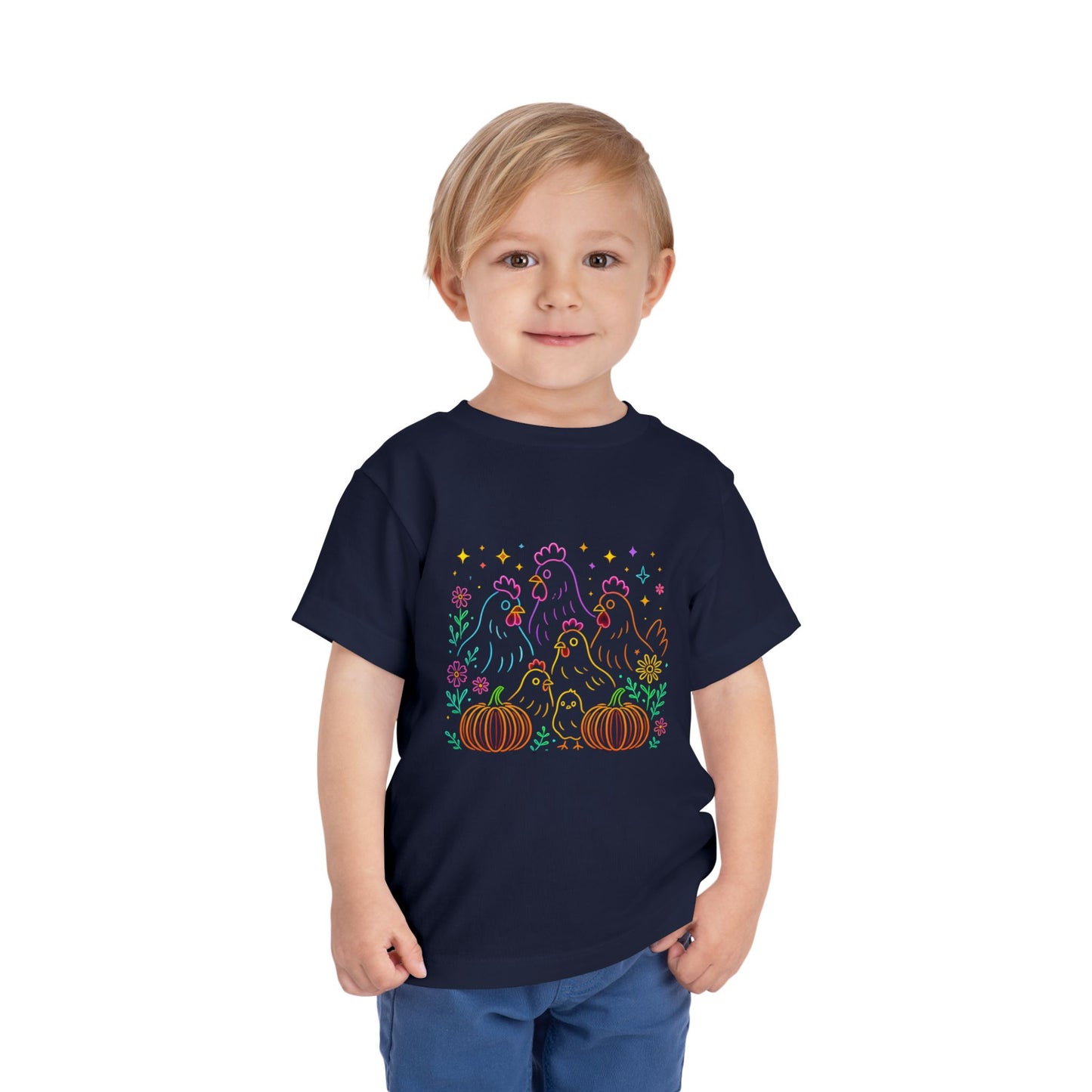Chicken & Pumpkins Toddler Christmas Tee