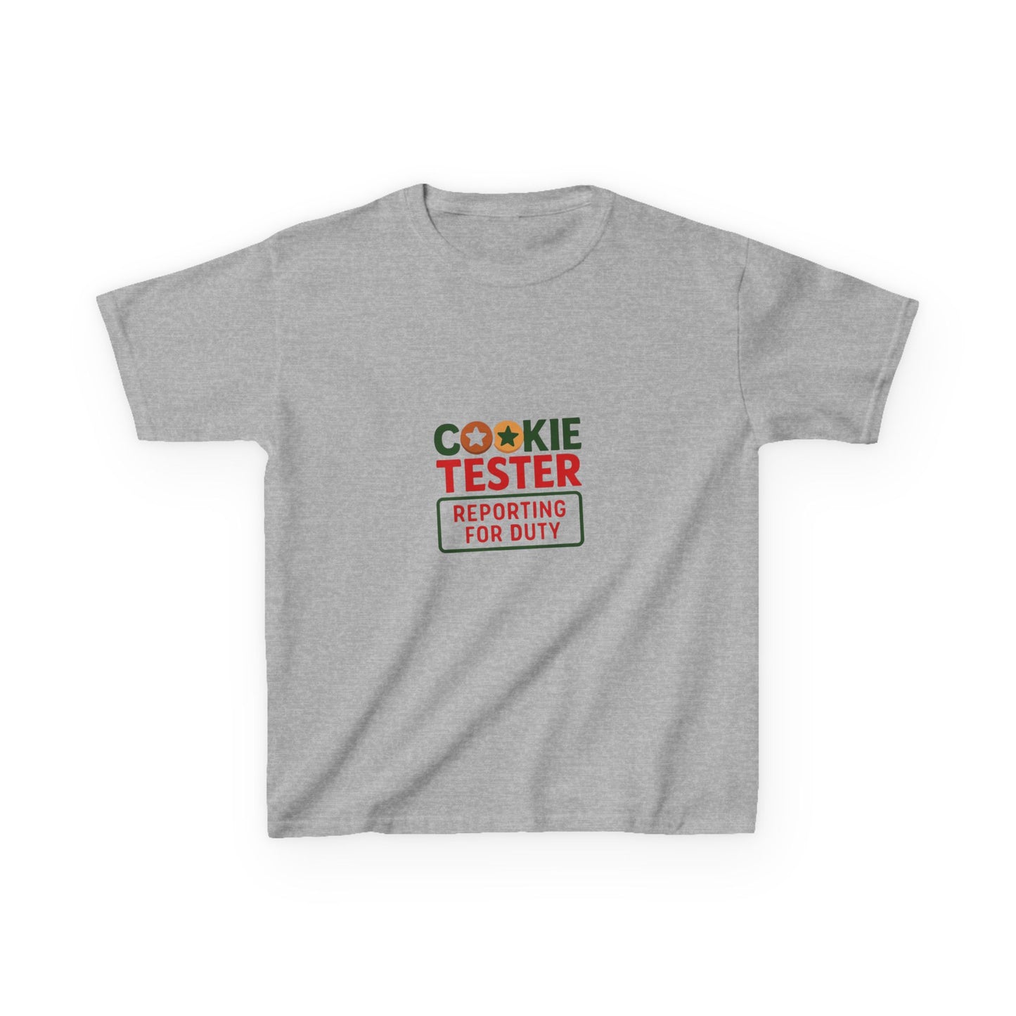 Cookie Tester Dino Tee - Reporting for Duty! Kids Christmas