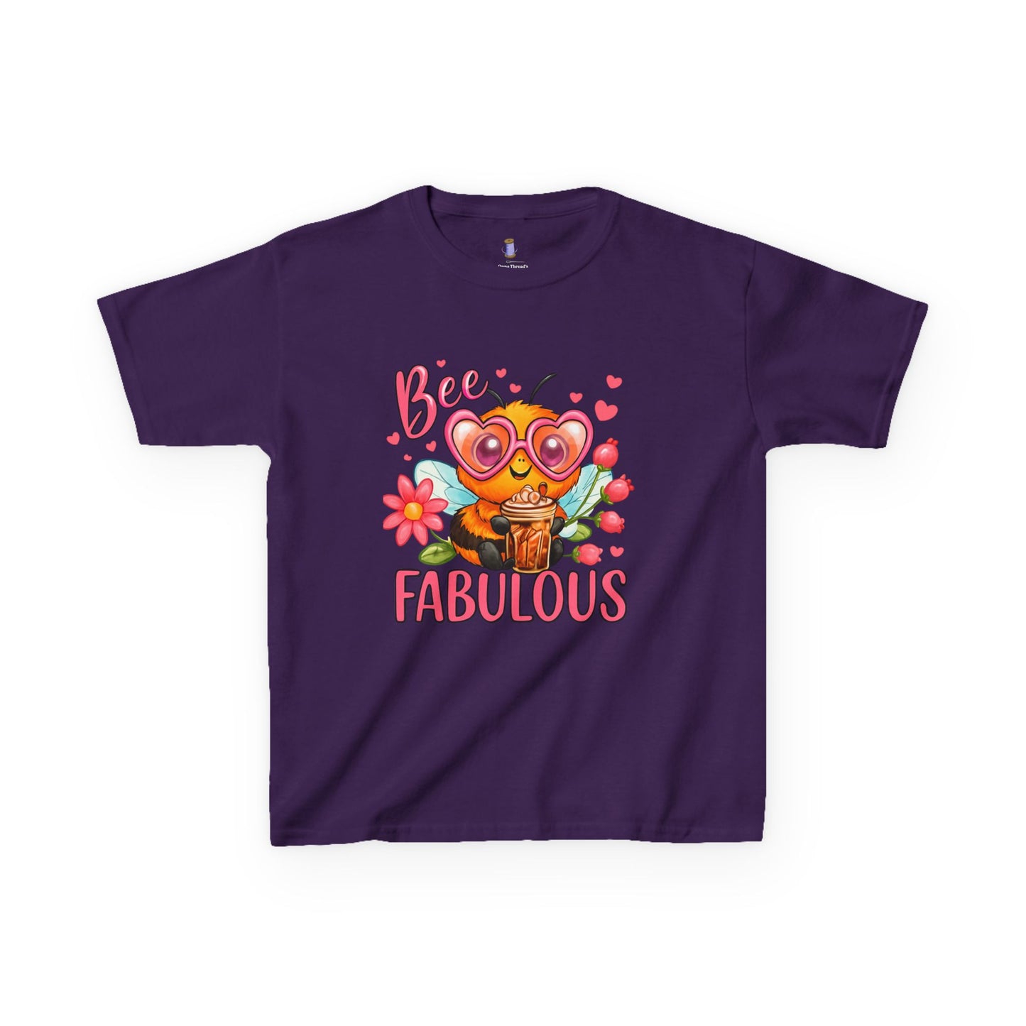 Bee Fabulous Kids Tee | Cute Kids T-Shirt, Birthday Gift, Summer Wear, Flower Lover Tee, Kids Fashion