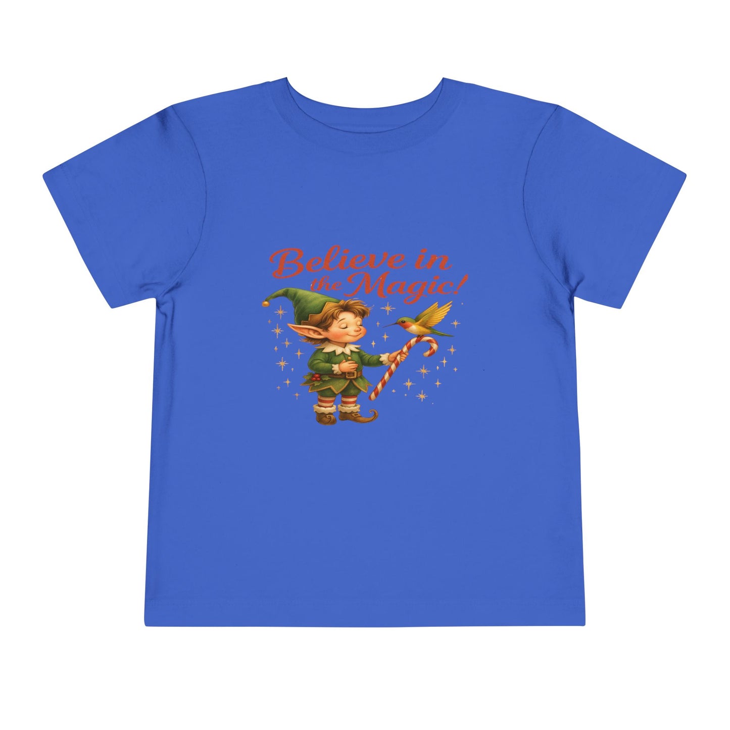 Elf & Hummingbird Christmas Tee - Believe in Magic!