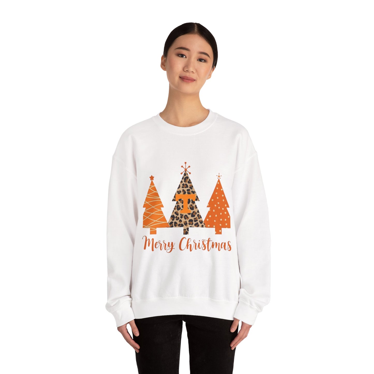 Orange Christmas Tree Sweatshirt