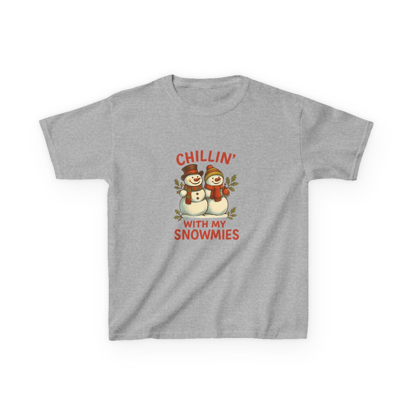 Chillin' Snowmies Christmas Tee - Kids' Holiday Shirt