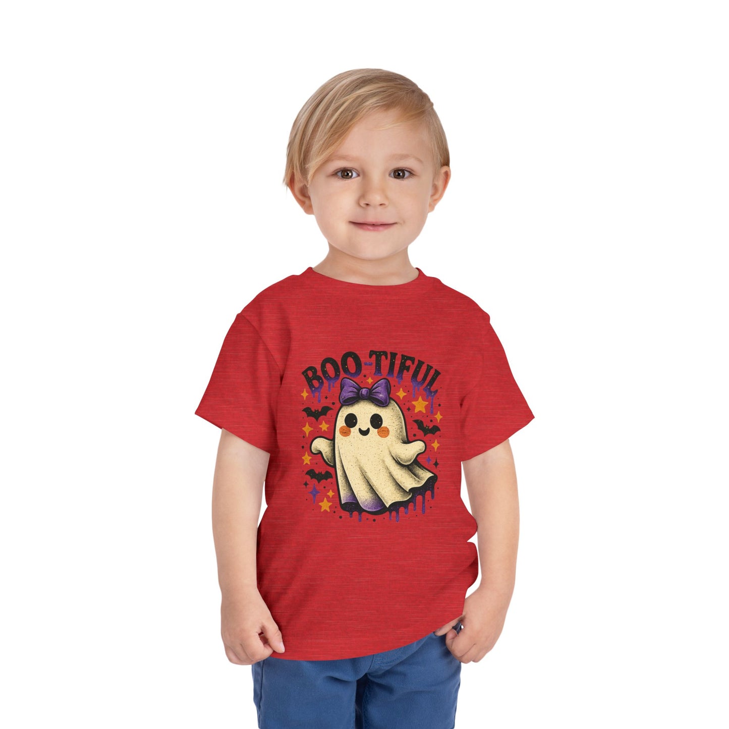 Boo-tiful Ghost Halloween Toddler Tee
