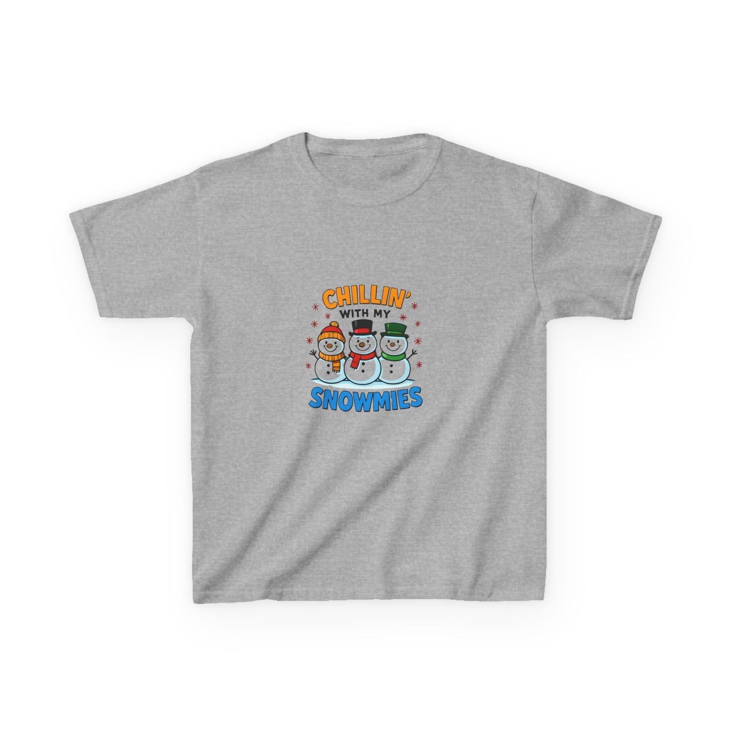 Chillin' with Snowmies: Holiday Dinosaur Kids Tee