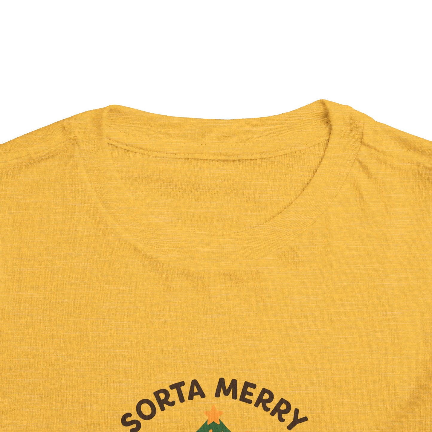 Sorta Merry Sorta Feral Raccoon Toddler Christmas Tee