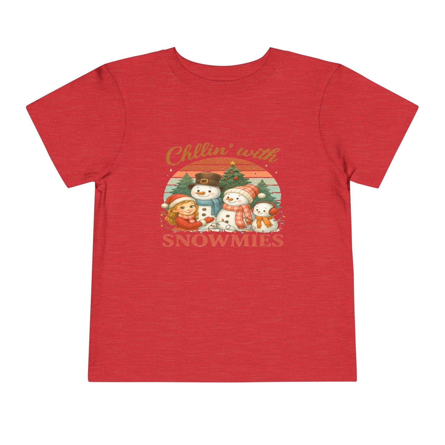 Chillin' with Snowmies Toddler Christmas Tee