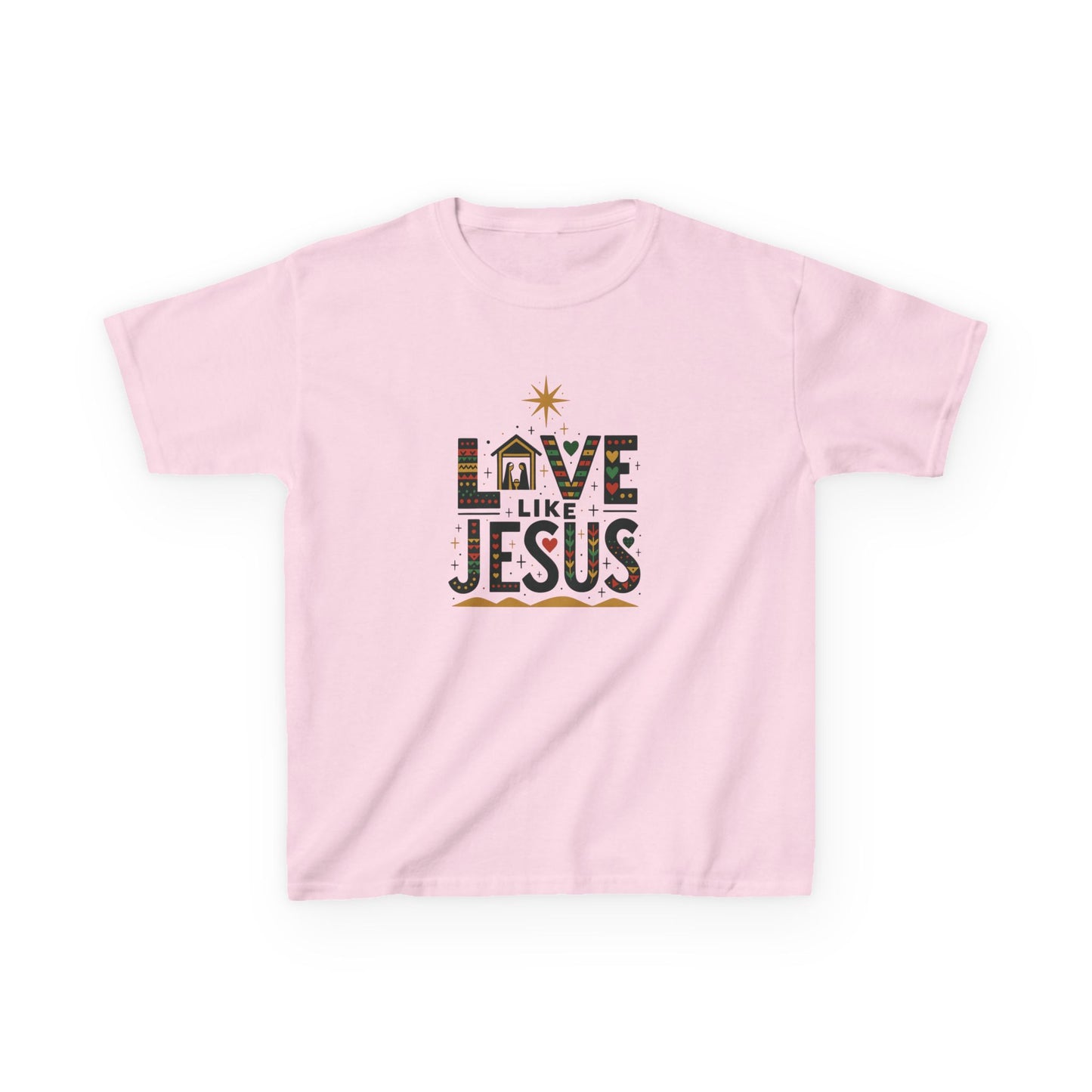 Live Like Jesus Christmas Dinosaur Tee