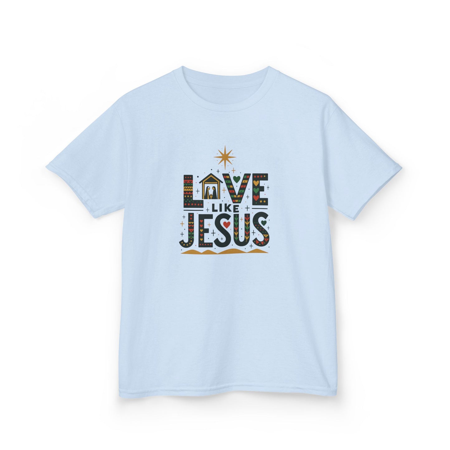 Live Like Jesus Christmas Dinosaur Tee