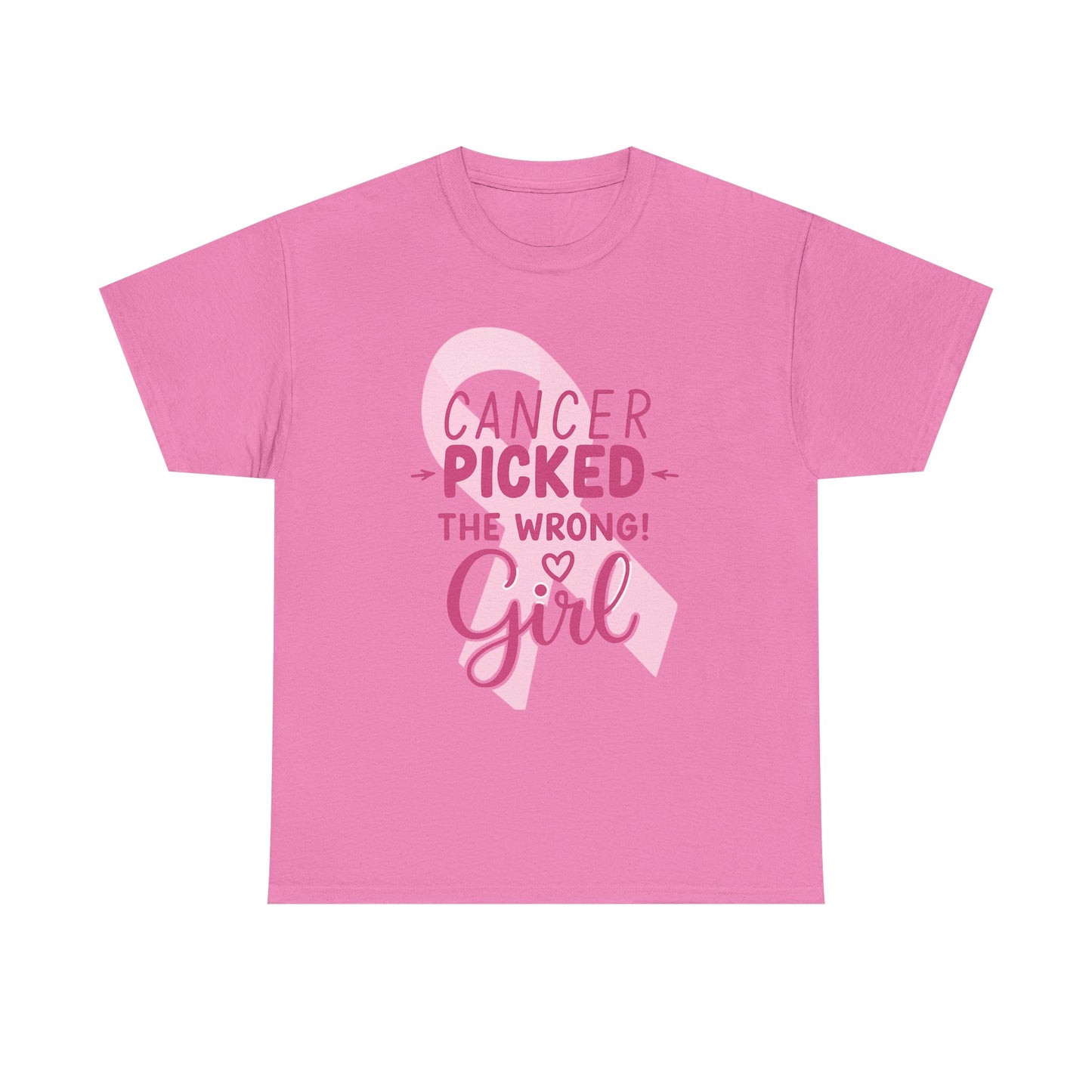 Cancer: The Wrong Picked Girl - Pink Ribbon Tee
