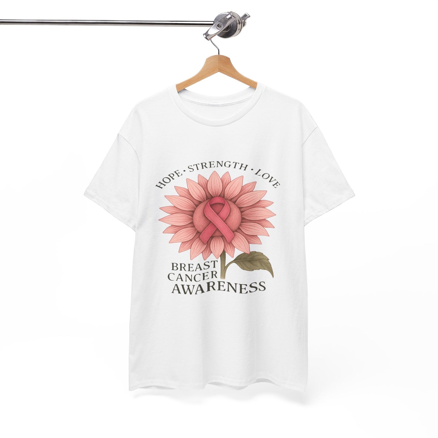 Hope Flower Breast Cancer Awareness Tee