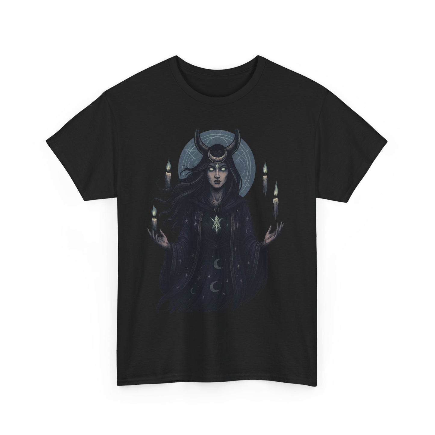 Moonlit Sorceress – Enchanted Candlelight Tee