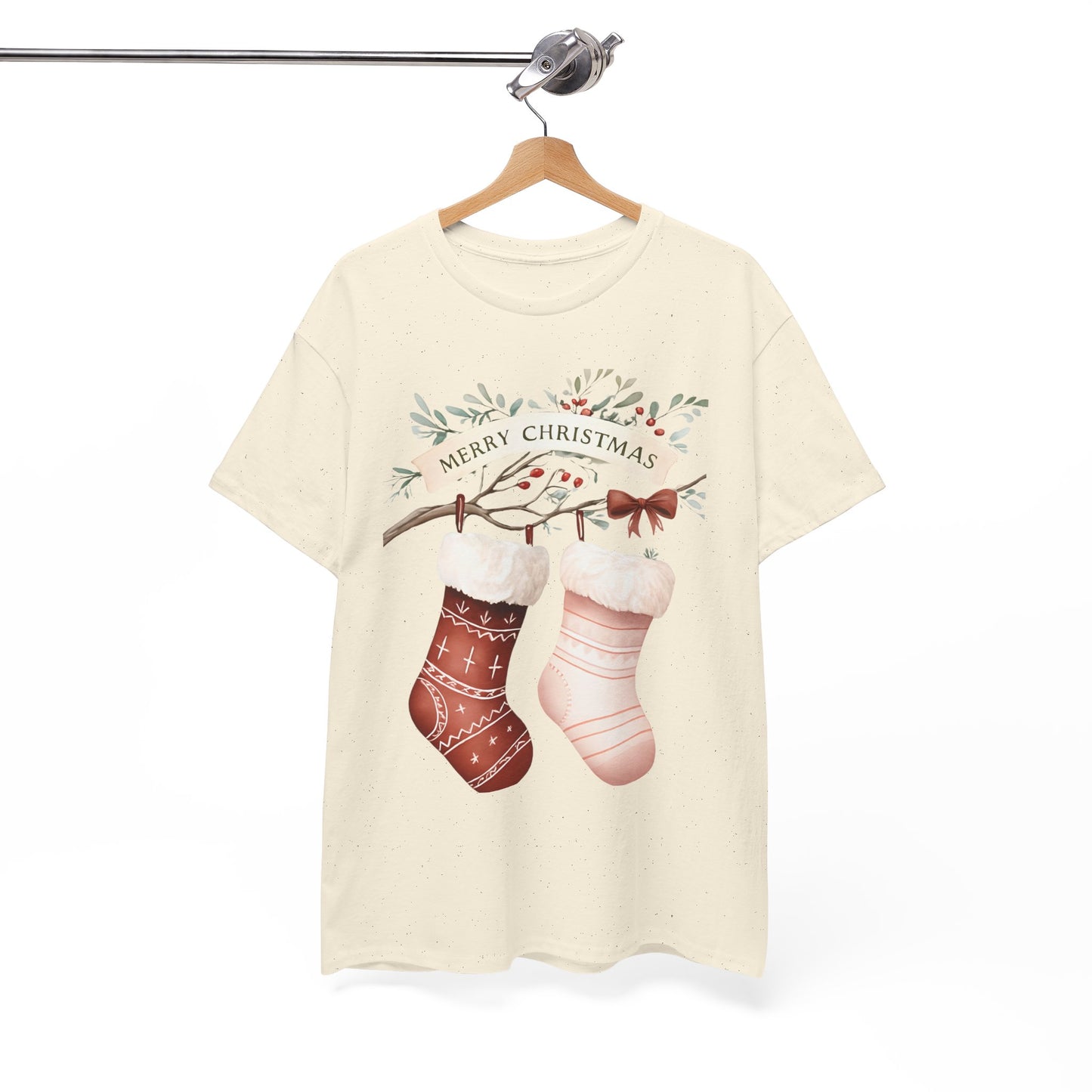Watercolor Christmas Stocking Tee - Hope & Love