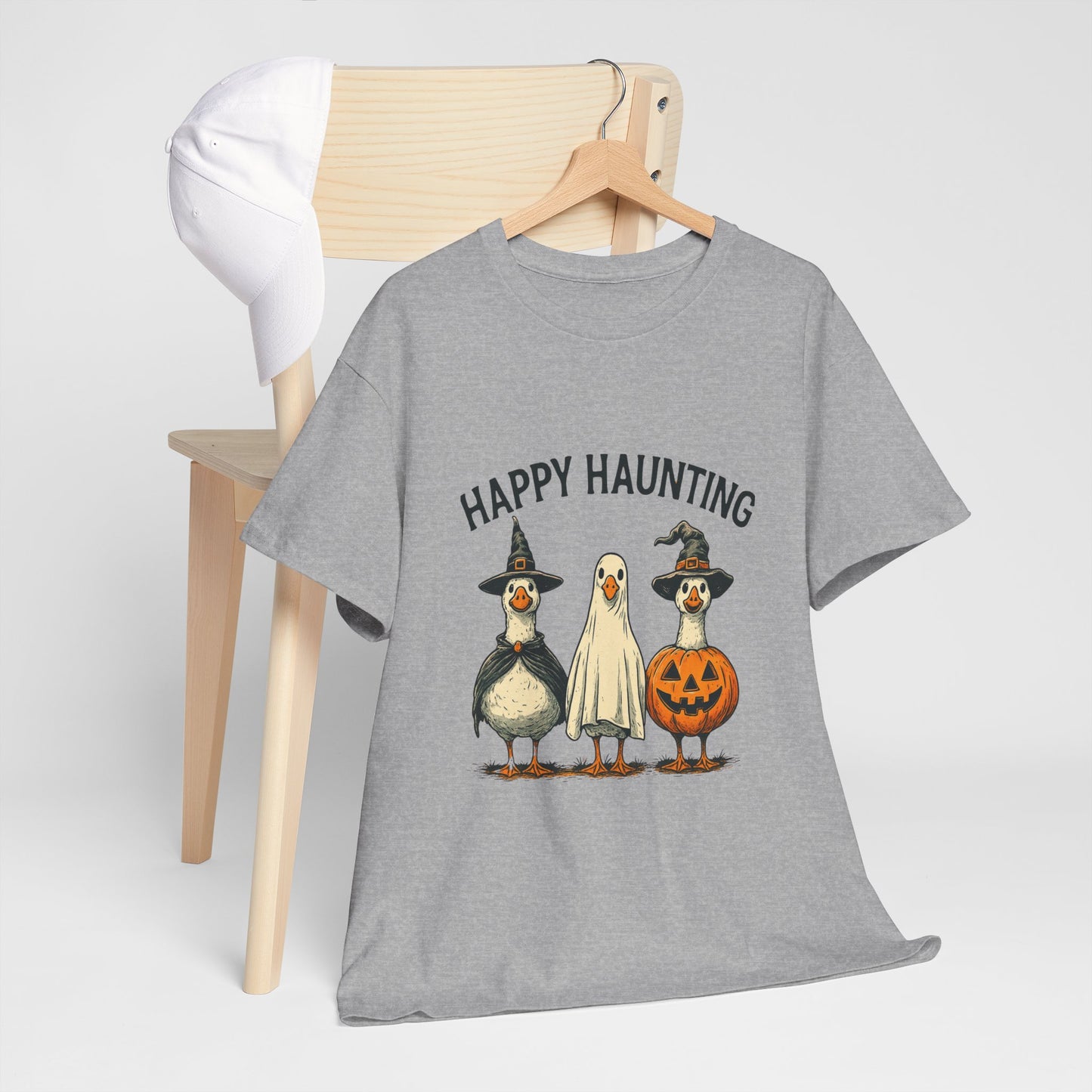 Happy Haunting Geese Halloween Tee