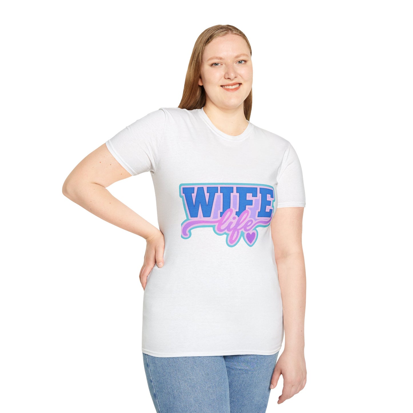 Wife Life T-Shirt, Cute Wife Tee, Unisex Graphic Shirt, Gift for Her, Couple's Apparel, Casual Wear, Birthday Gift