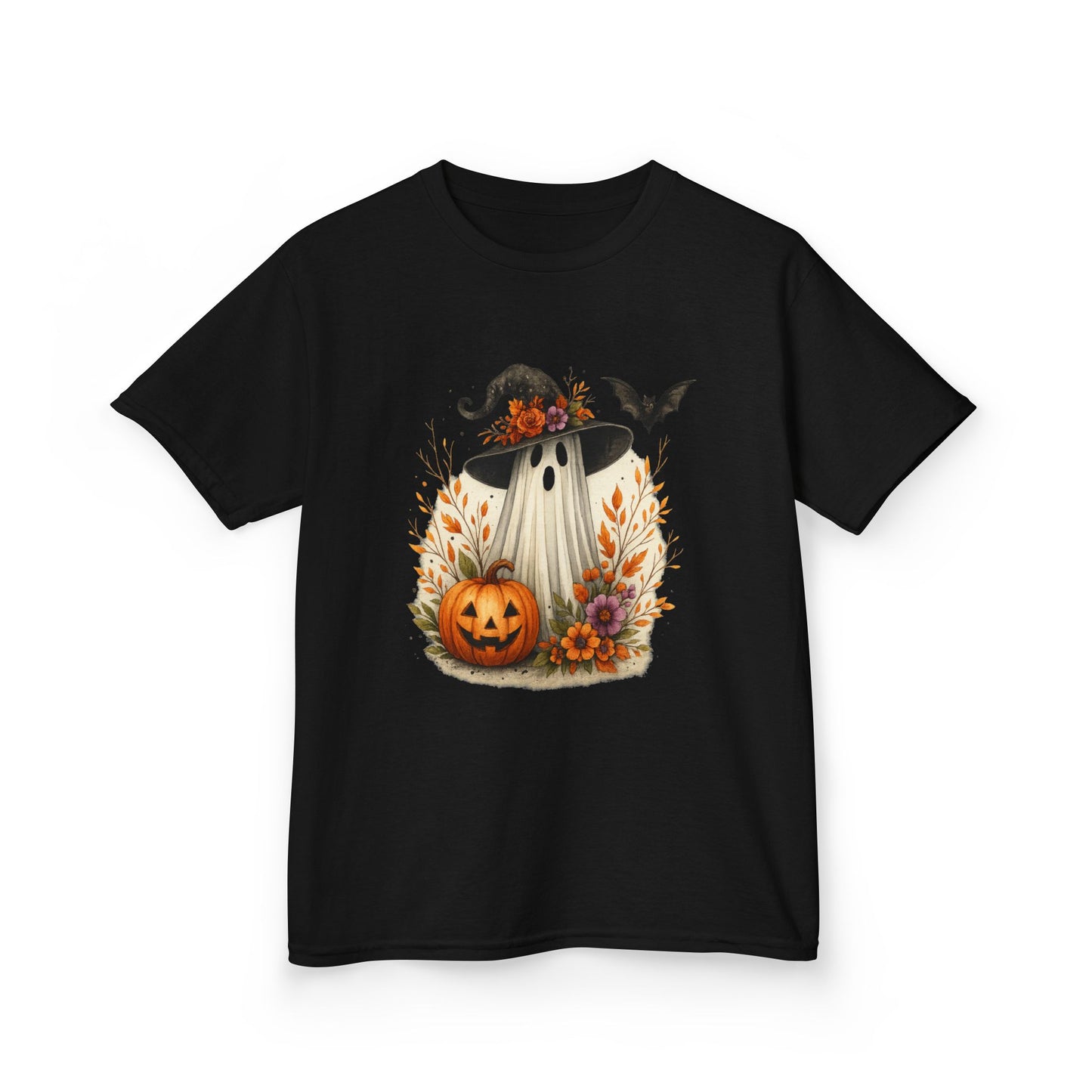 Spooky Ghost Dinosaur Kids Tee - Halloween Fun!