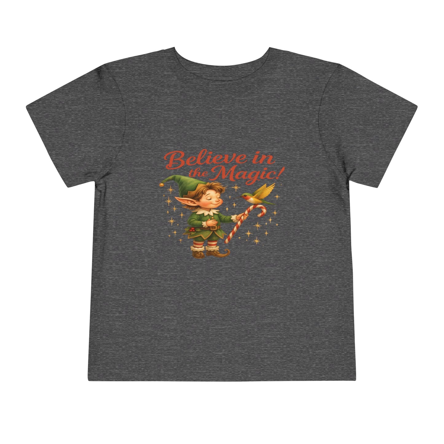 Elf & Hummingbird Christmas Tee - Believe in Magic!