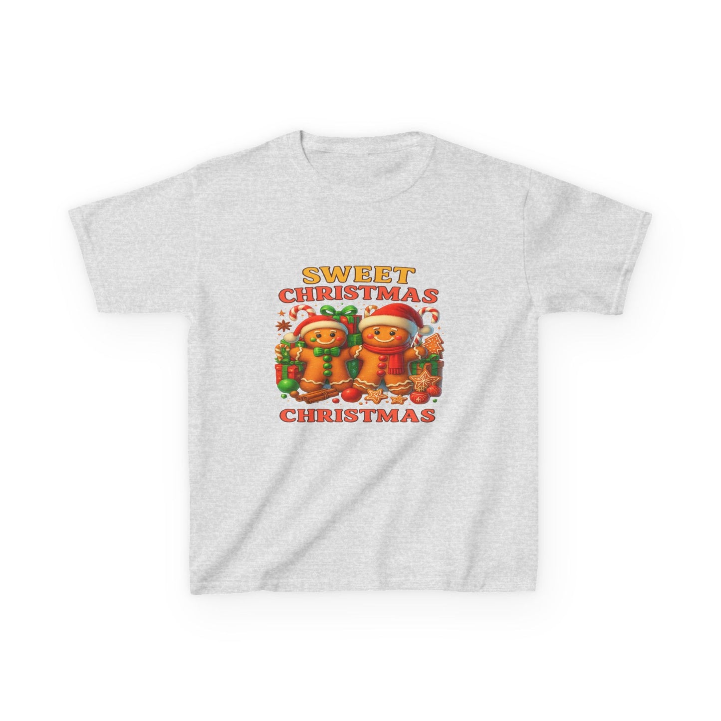 Sweet Christmas Gingerbread Dino Kids Tee