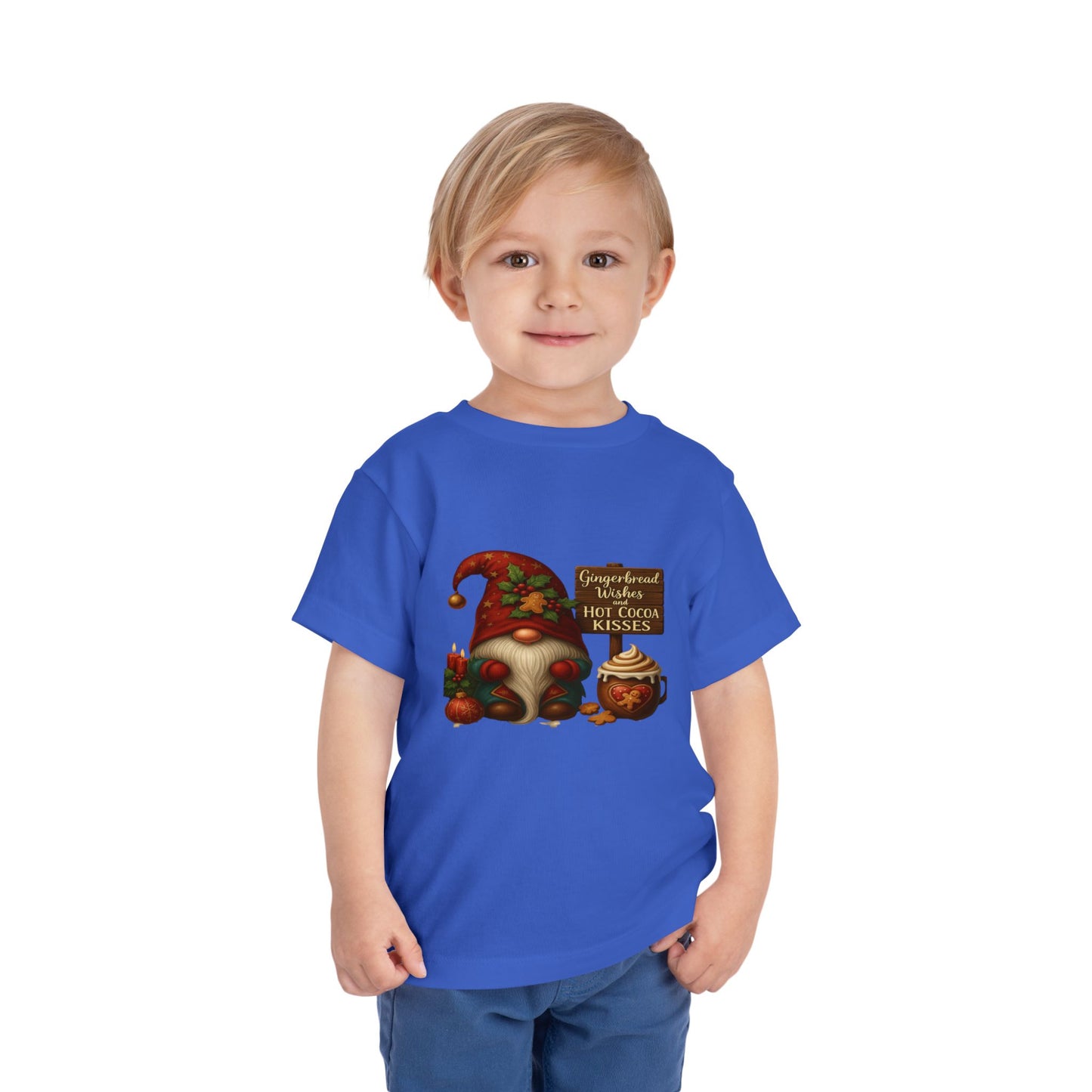 Gnome's Gingerbread Wishes Toddler Christmas Tee
