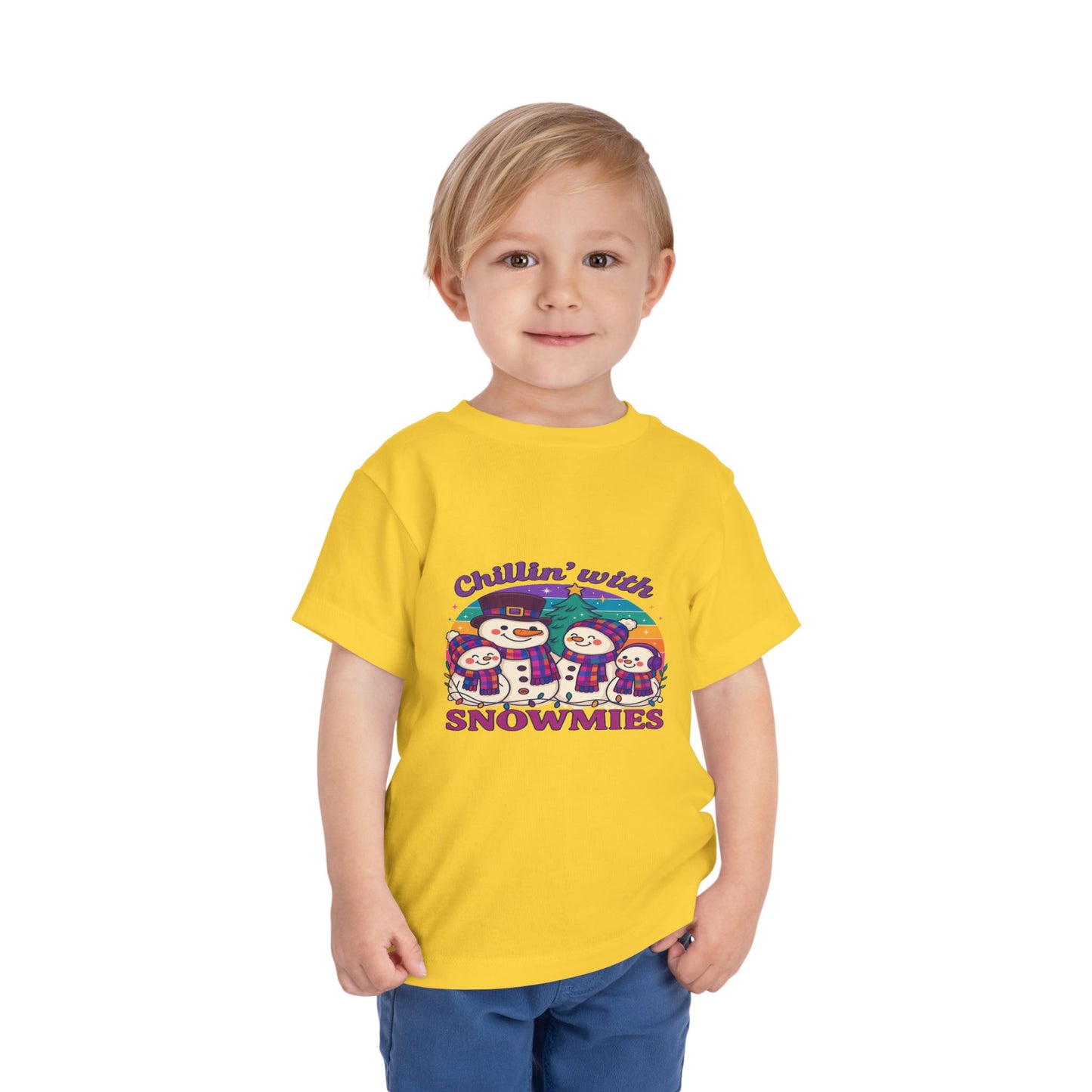 Chillin' with Snowmies Toddler Christmas Tee