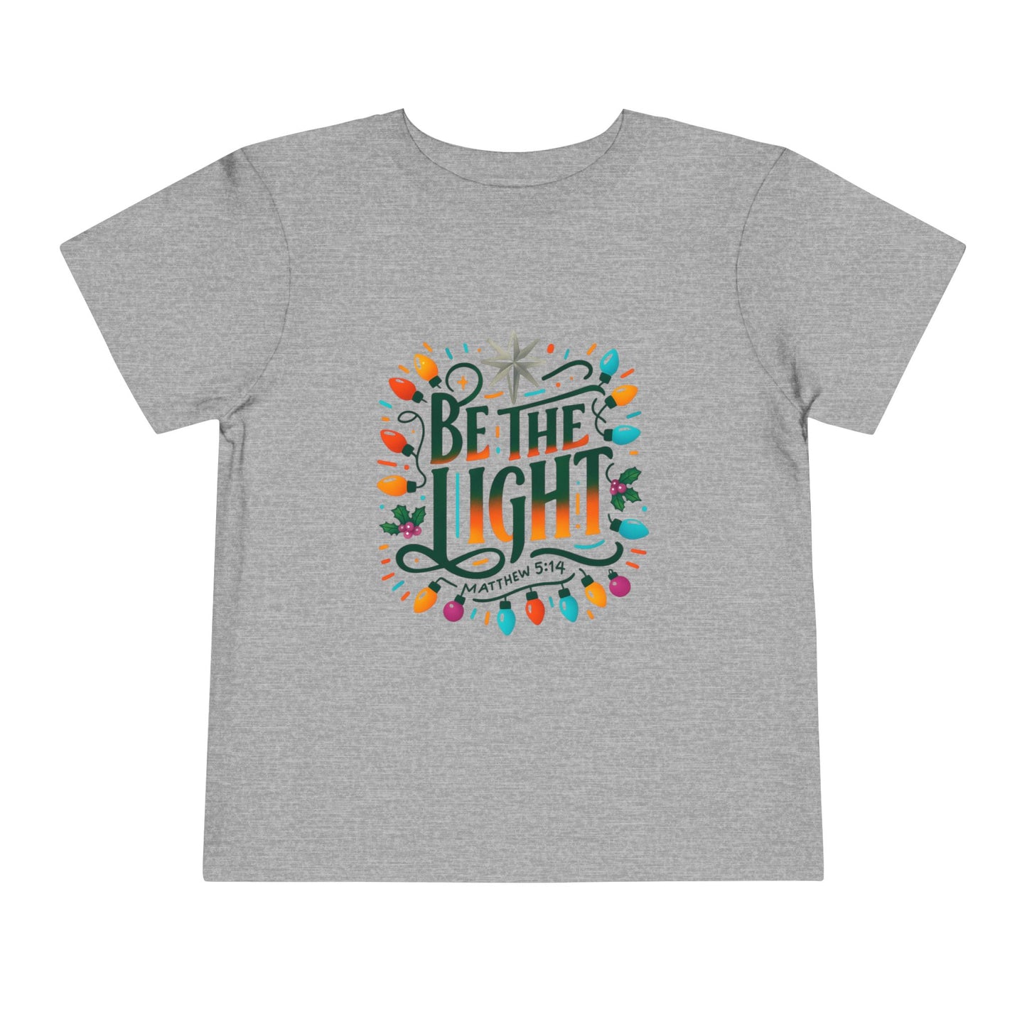Christmas Toddler Tee - BE THE LIGHT, Matthew 5:14