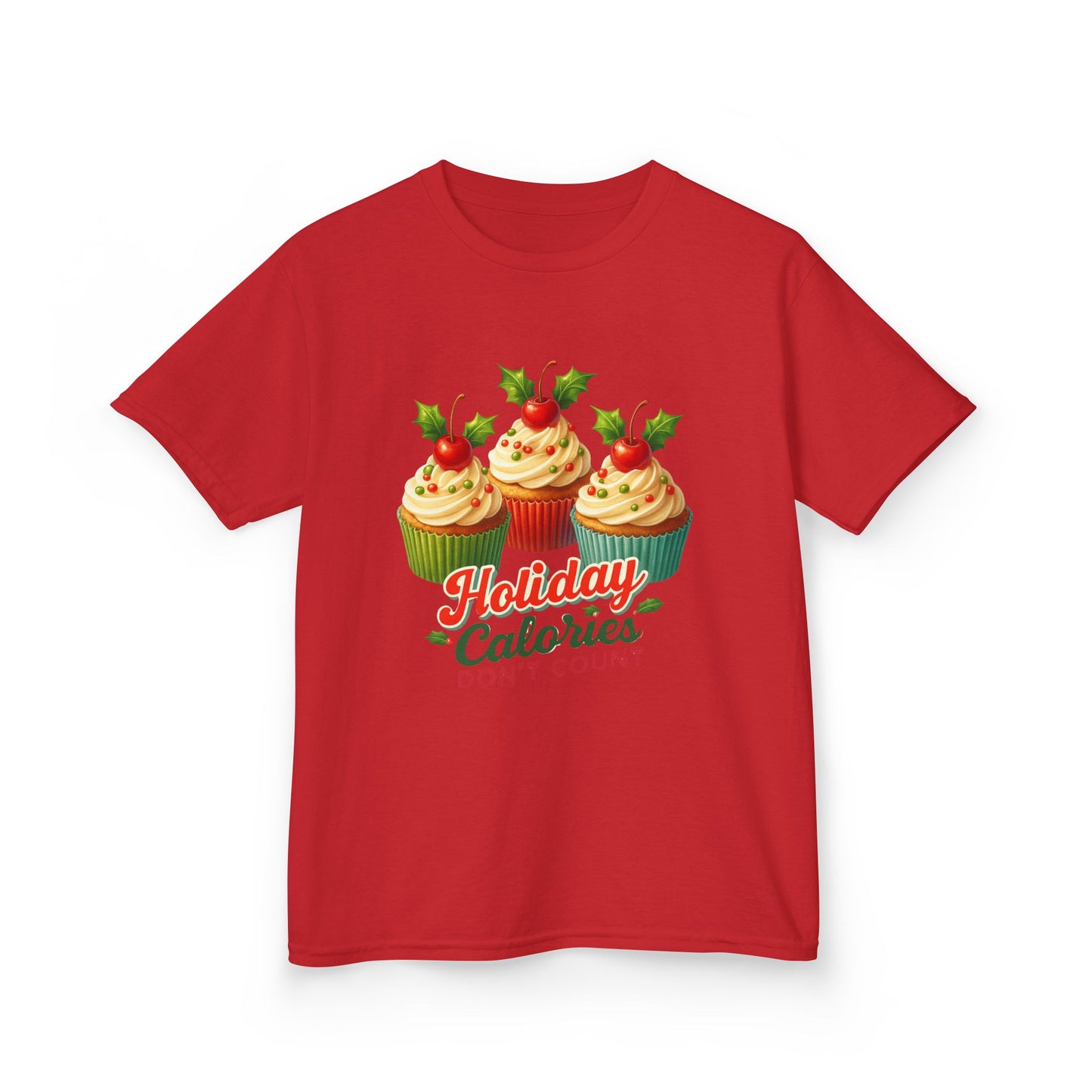 Holiday Cupcake Dino Tee - Christmas Fun!