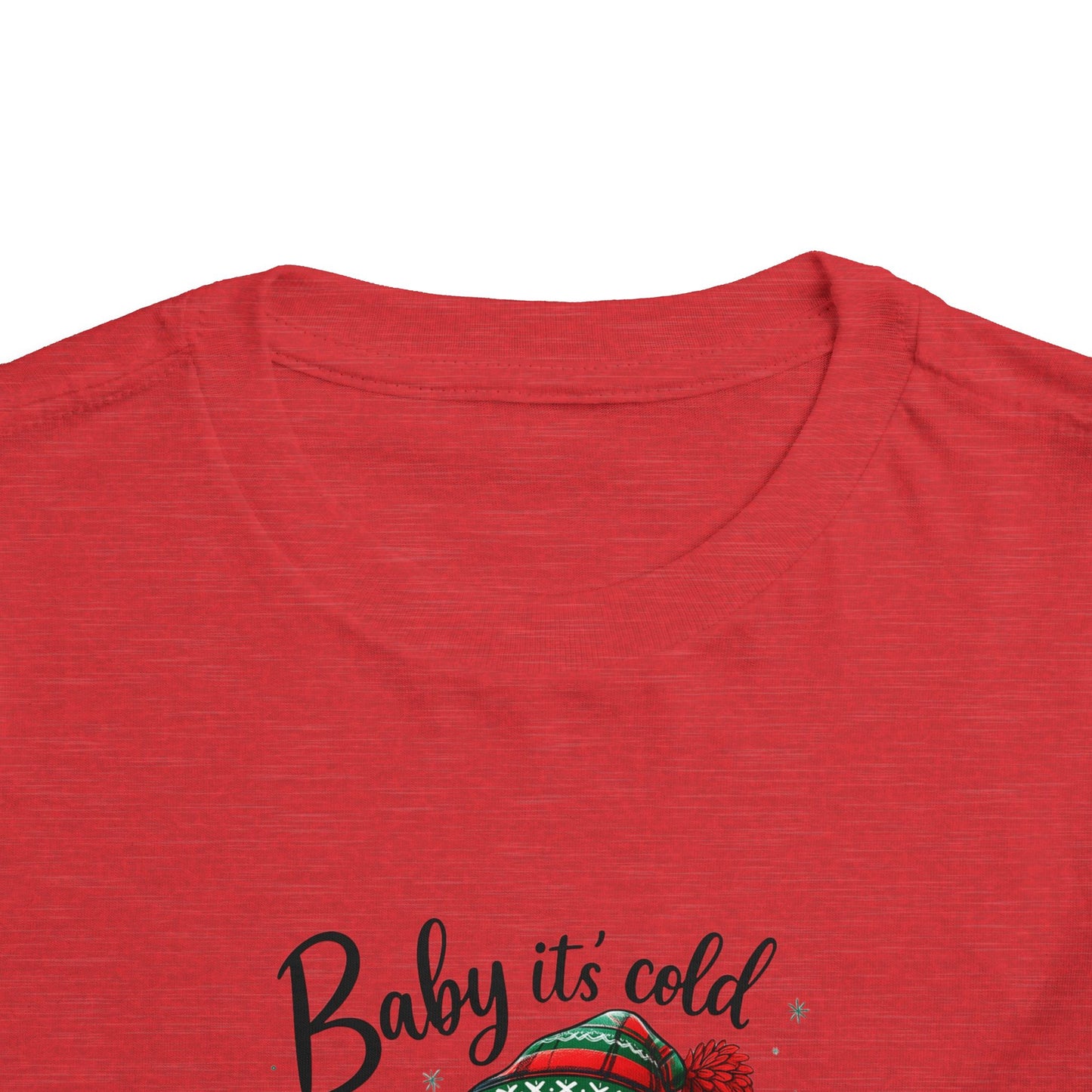 Baby It's Cold Outside Snowman Toddler Christmas Tee