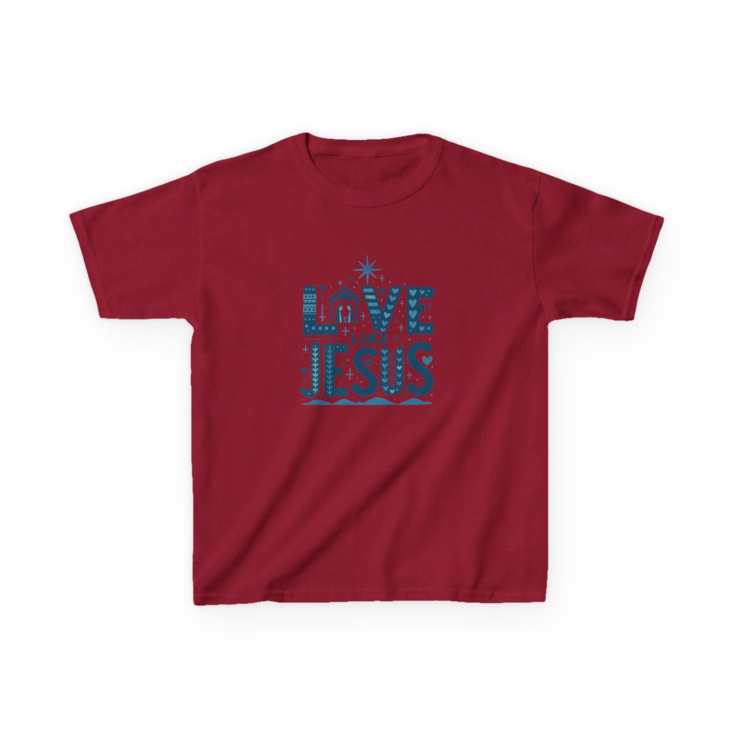 Love Like Jesus Christmas Dinosaur Tee