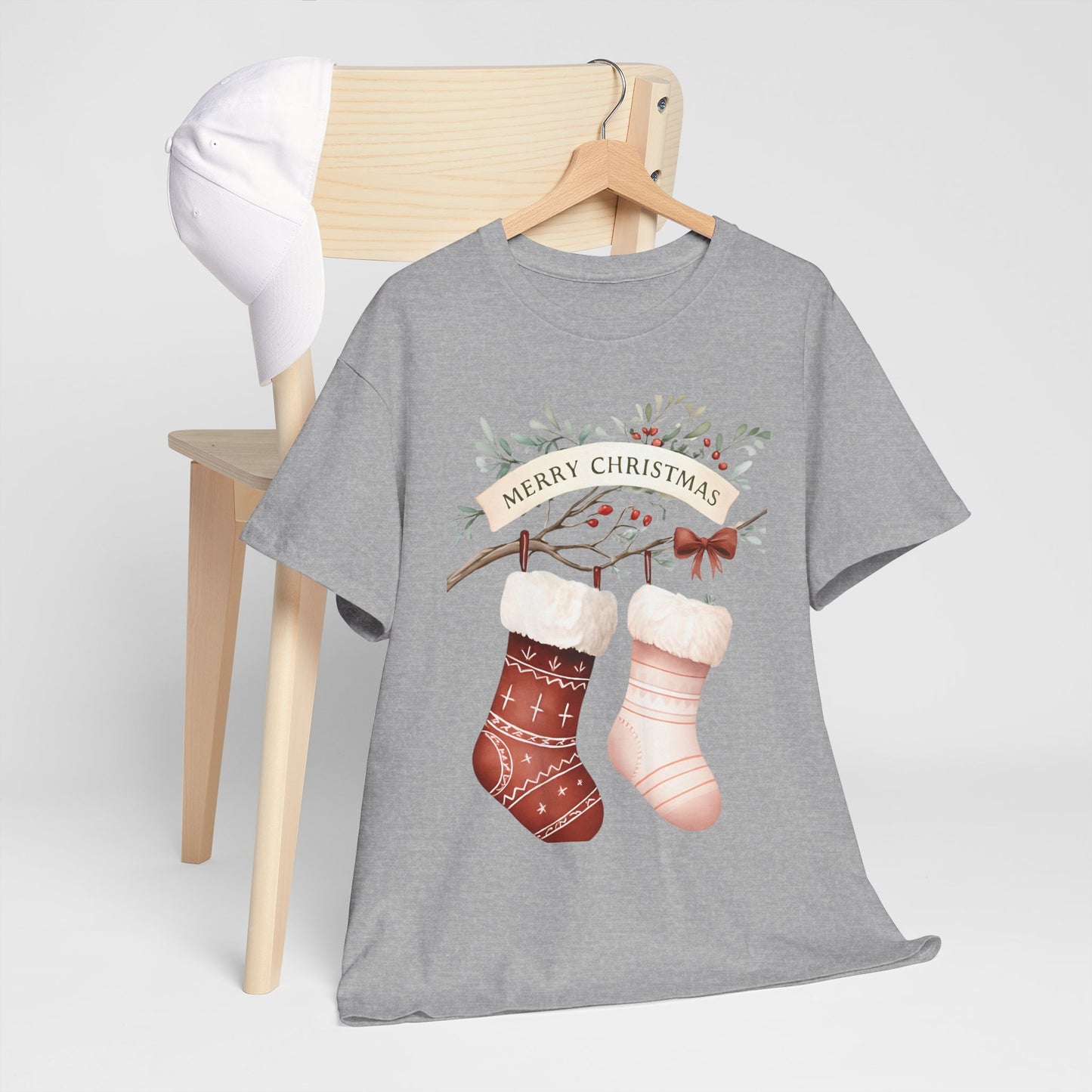 Watercolor Christmas Stocking Tee - Hope & Love