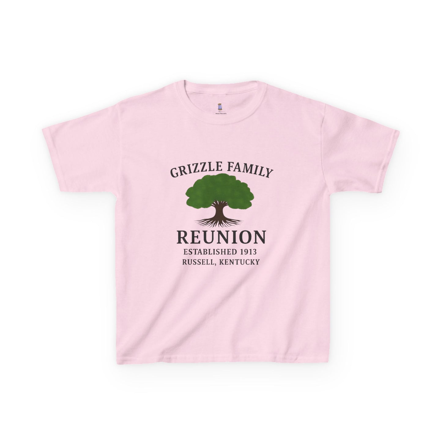 Grizzle Family Reunion Youth Tee, Family Gathering Shirt, Personalized Kids T-Shirt, Family Heritage Gift, Kids Reunion Apparel