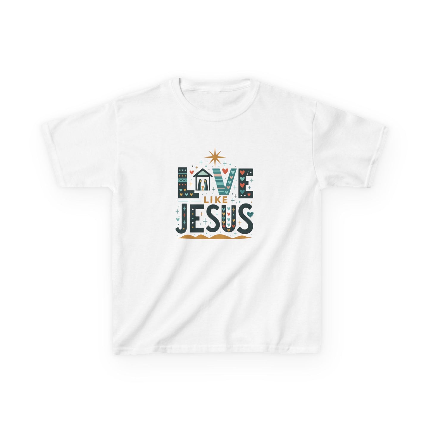 Love Like Jesus - Dino Christmas Tee