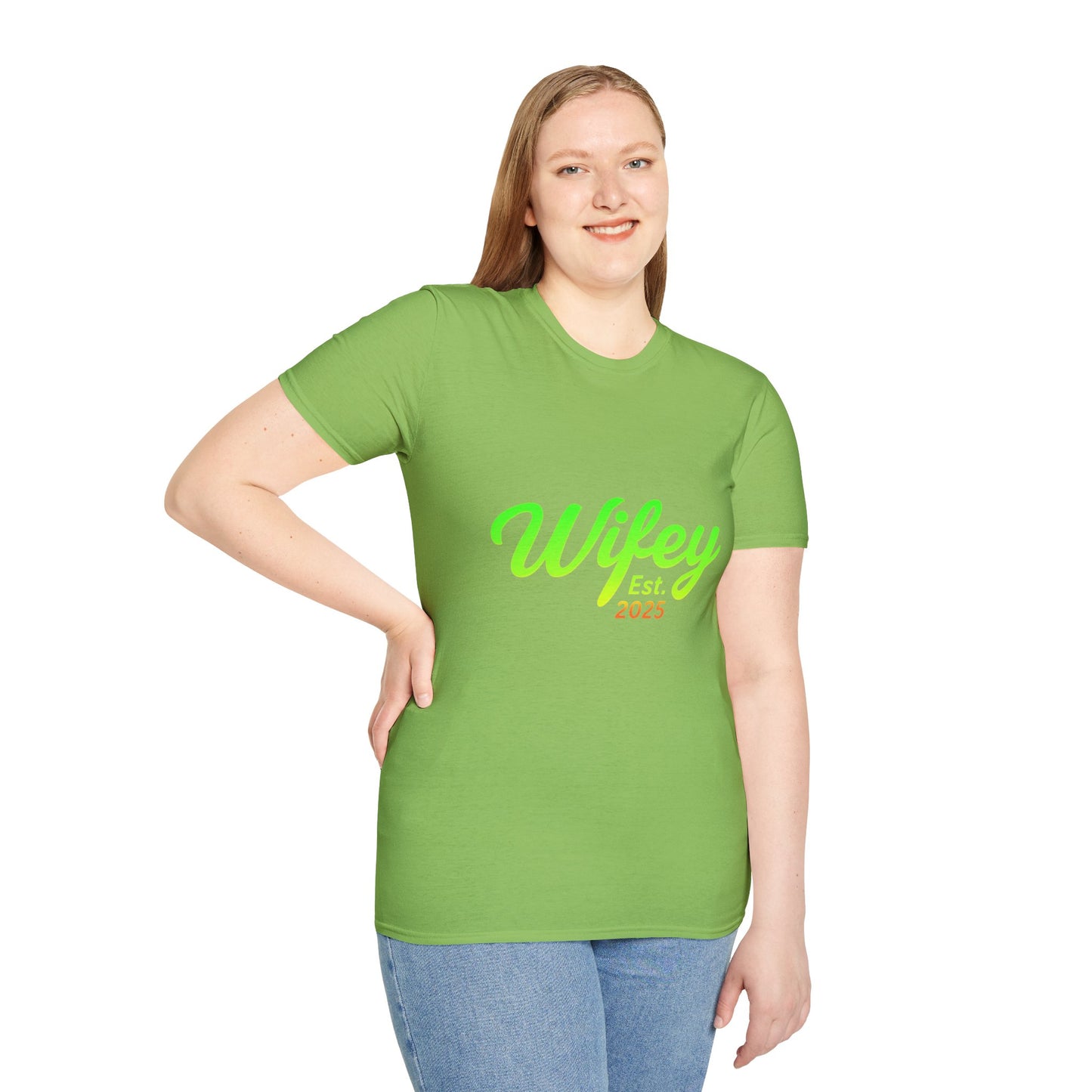 Wifey Est. 2025 T-Shirt, Bridal Shower Gift, Newlywed Apparel, Wedding Favor, Engagement Celebration Tee, Cute Couple Top